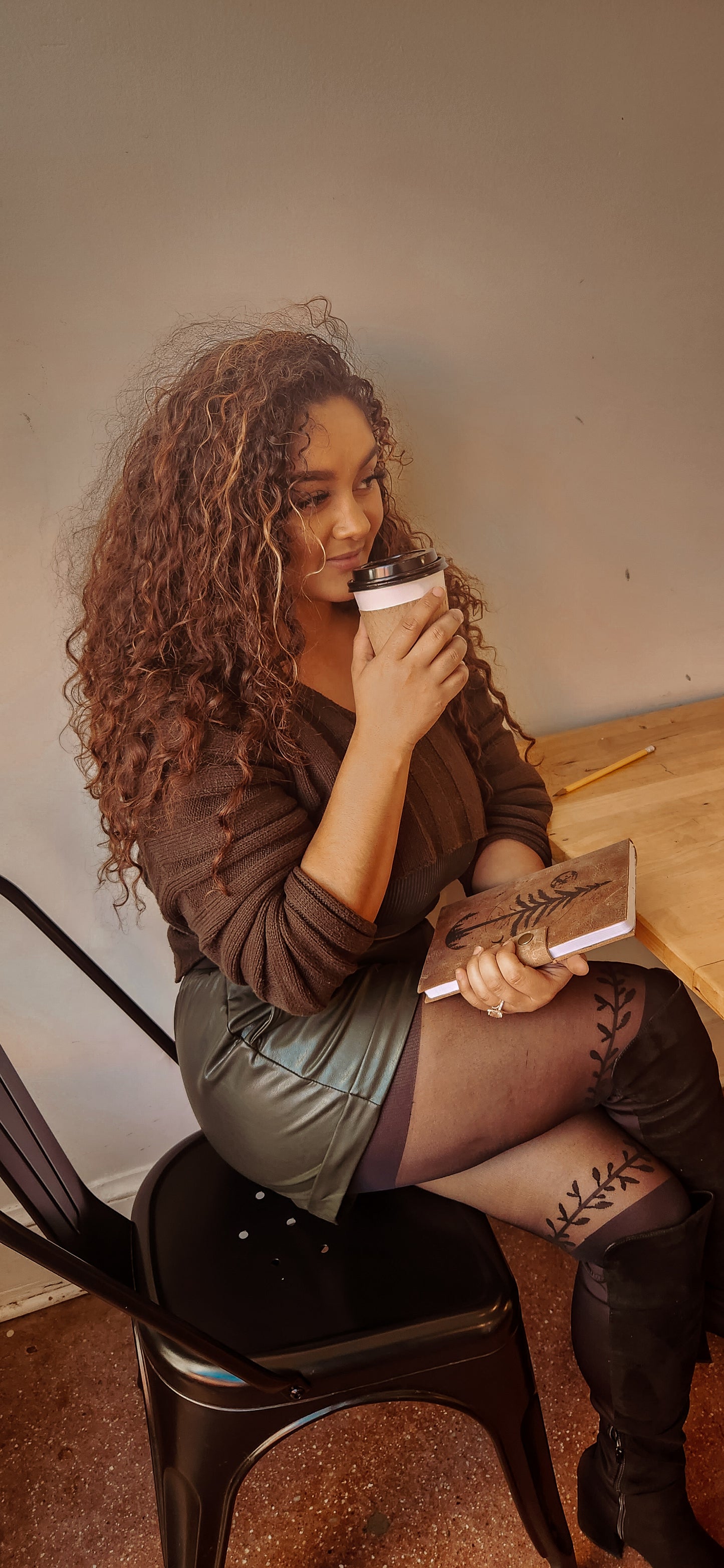 The pine tree leather journal