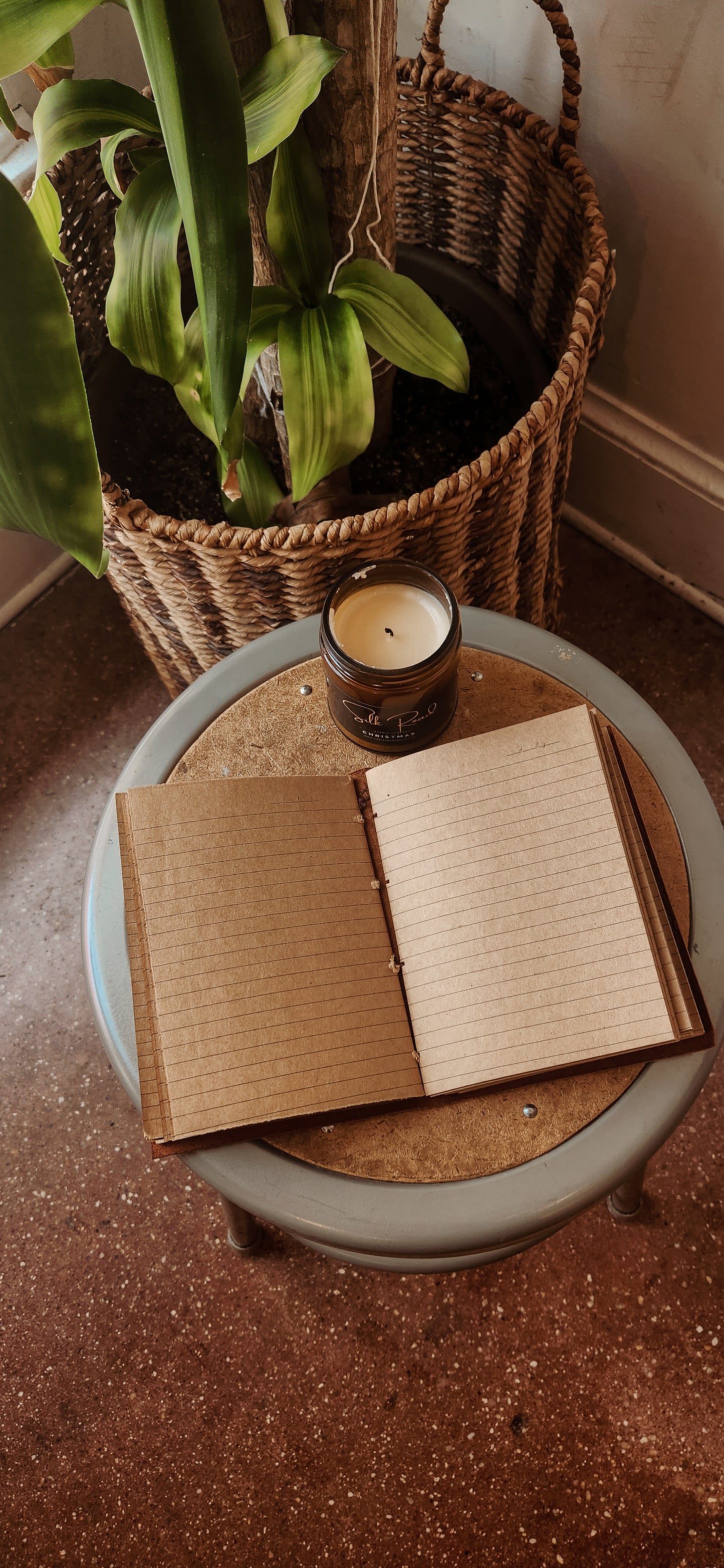 The patch leather journal & Sketchbook
