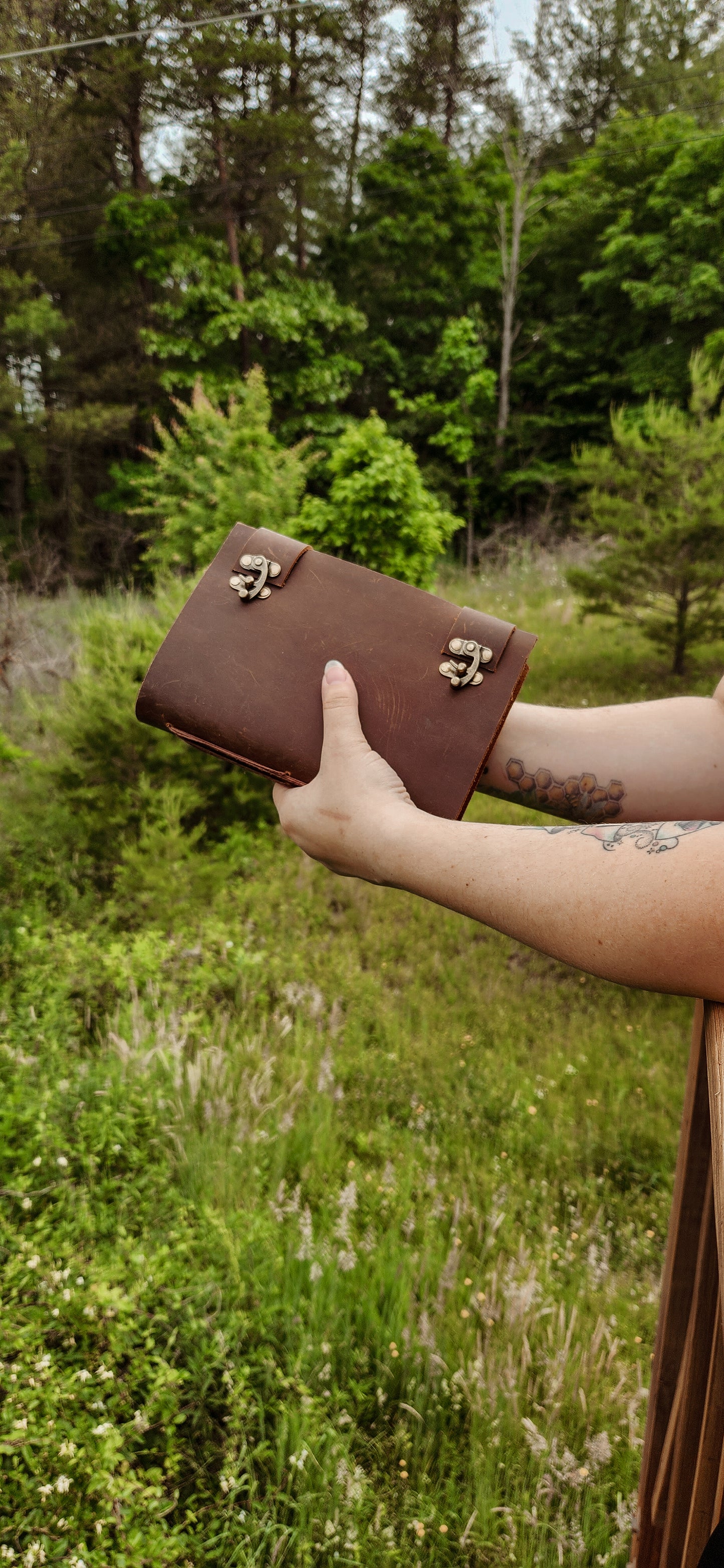 Double latch leather journal & Sketchbook