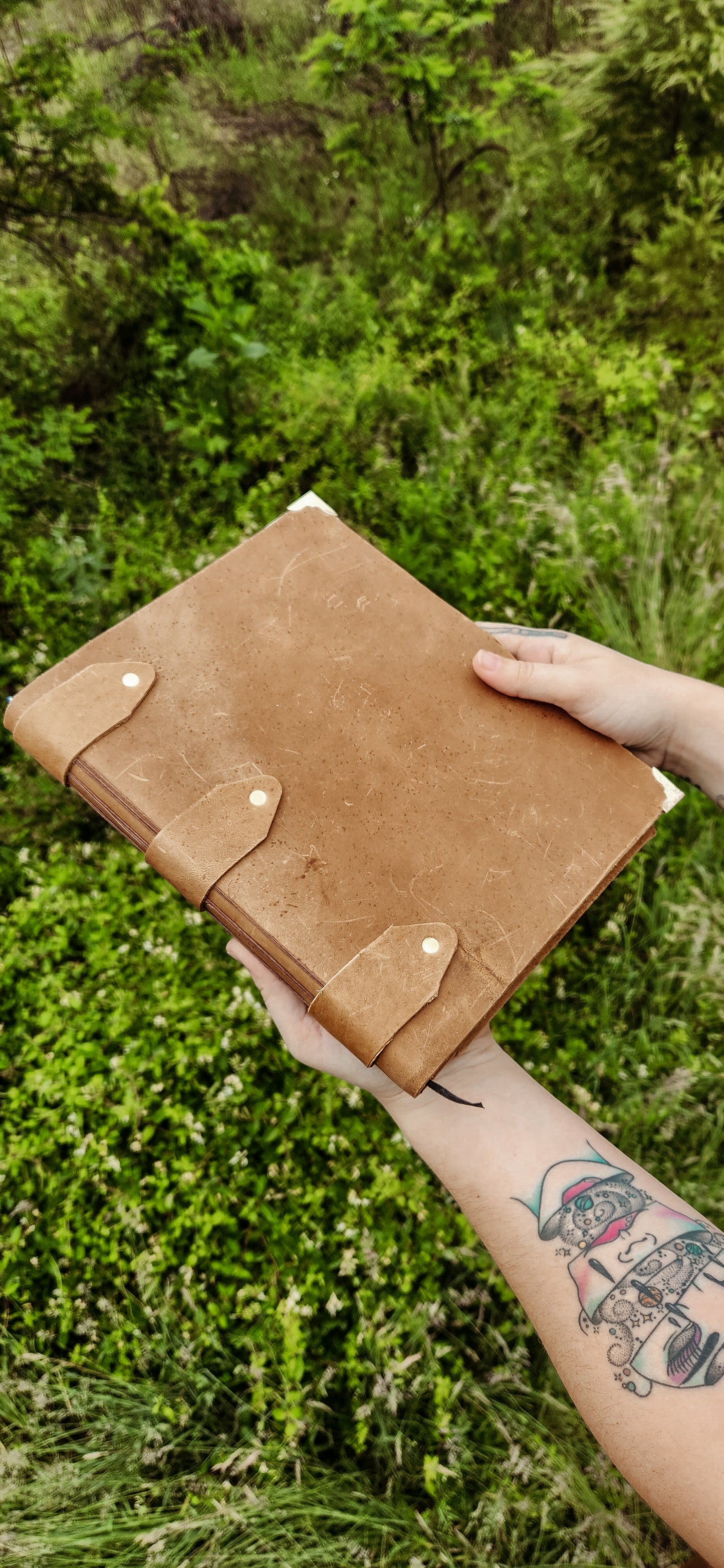 10x7 Large Leather sketchbook