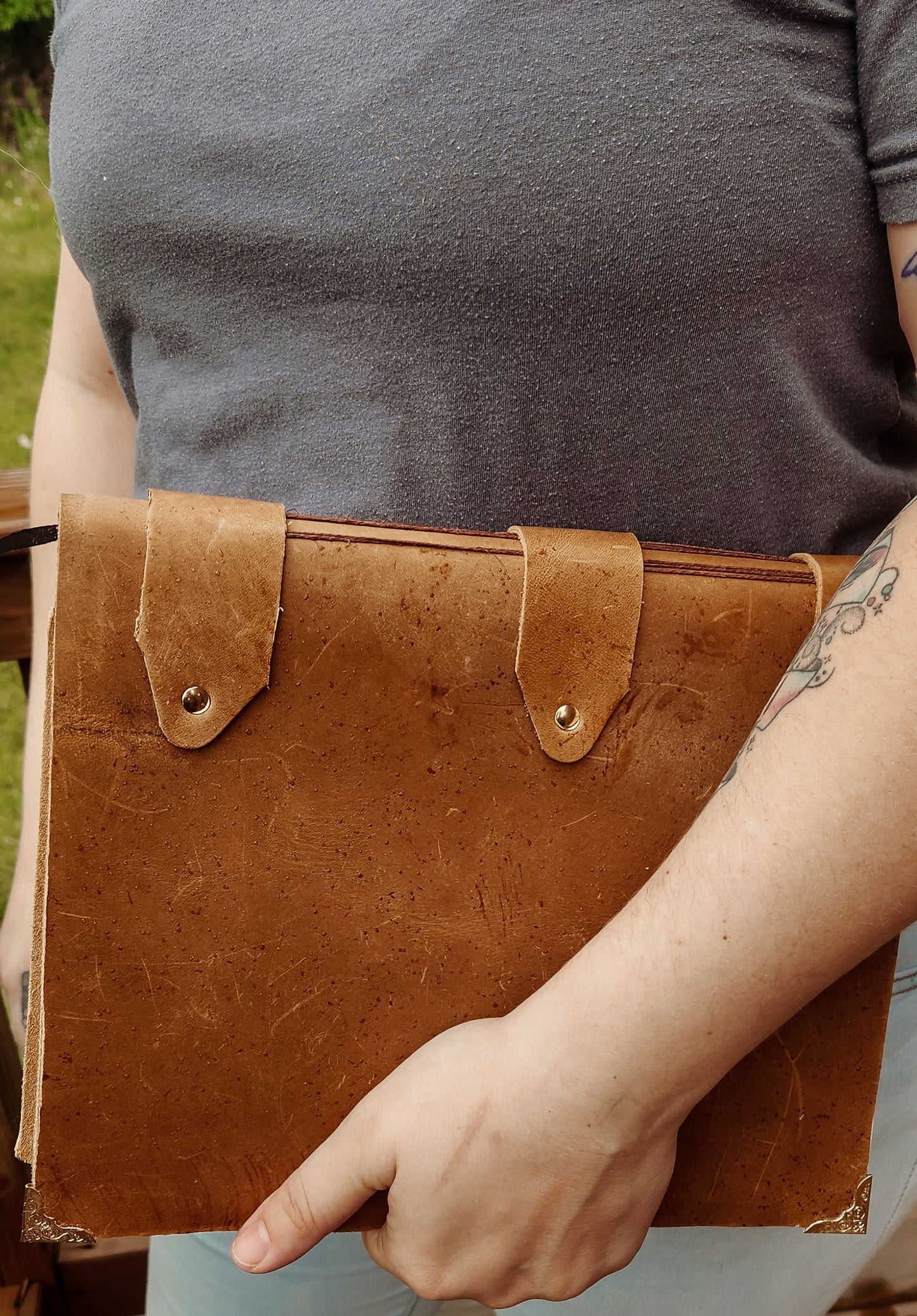10x7 Large Leather sketchbook