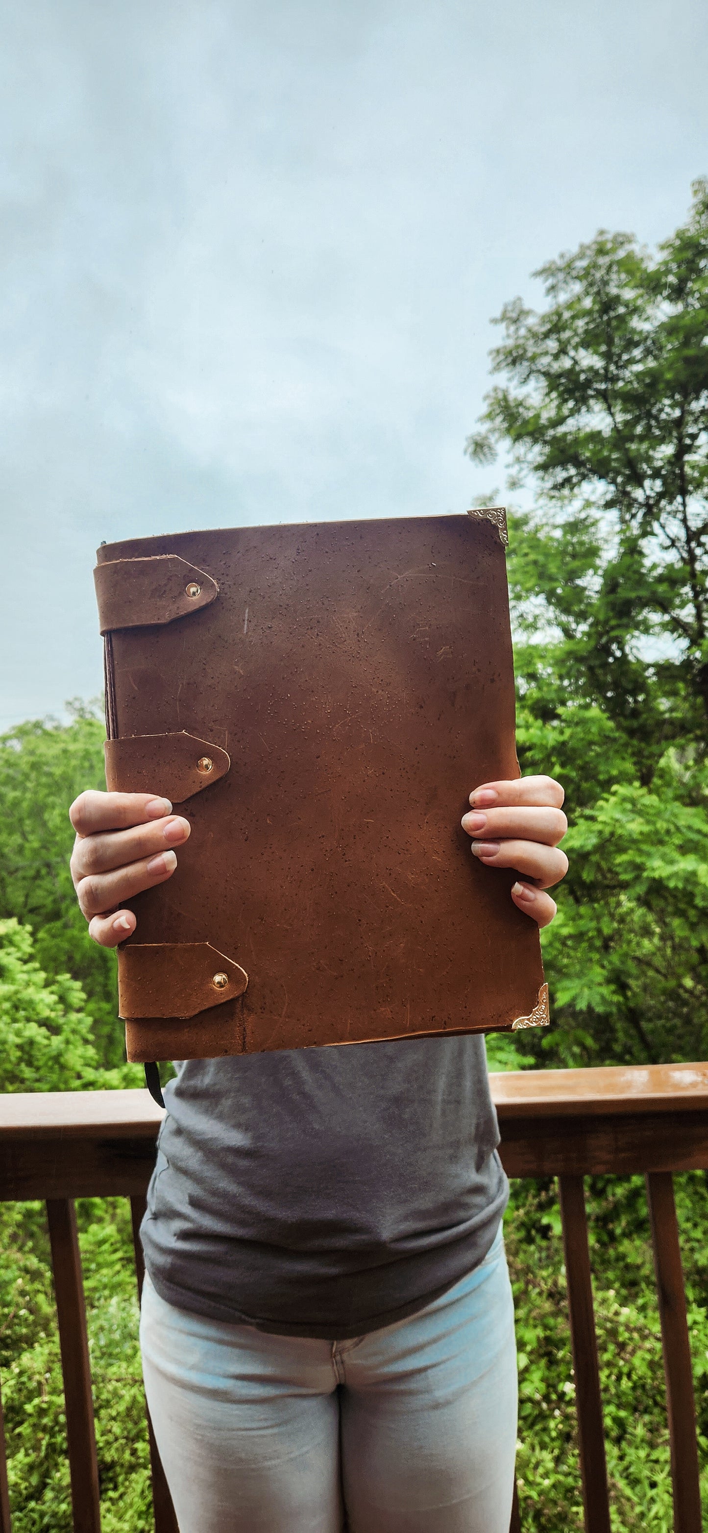 10x7 Large Leather sketchbook