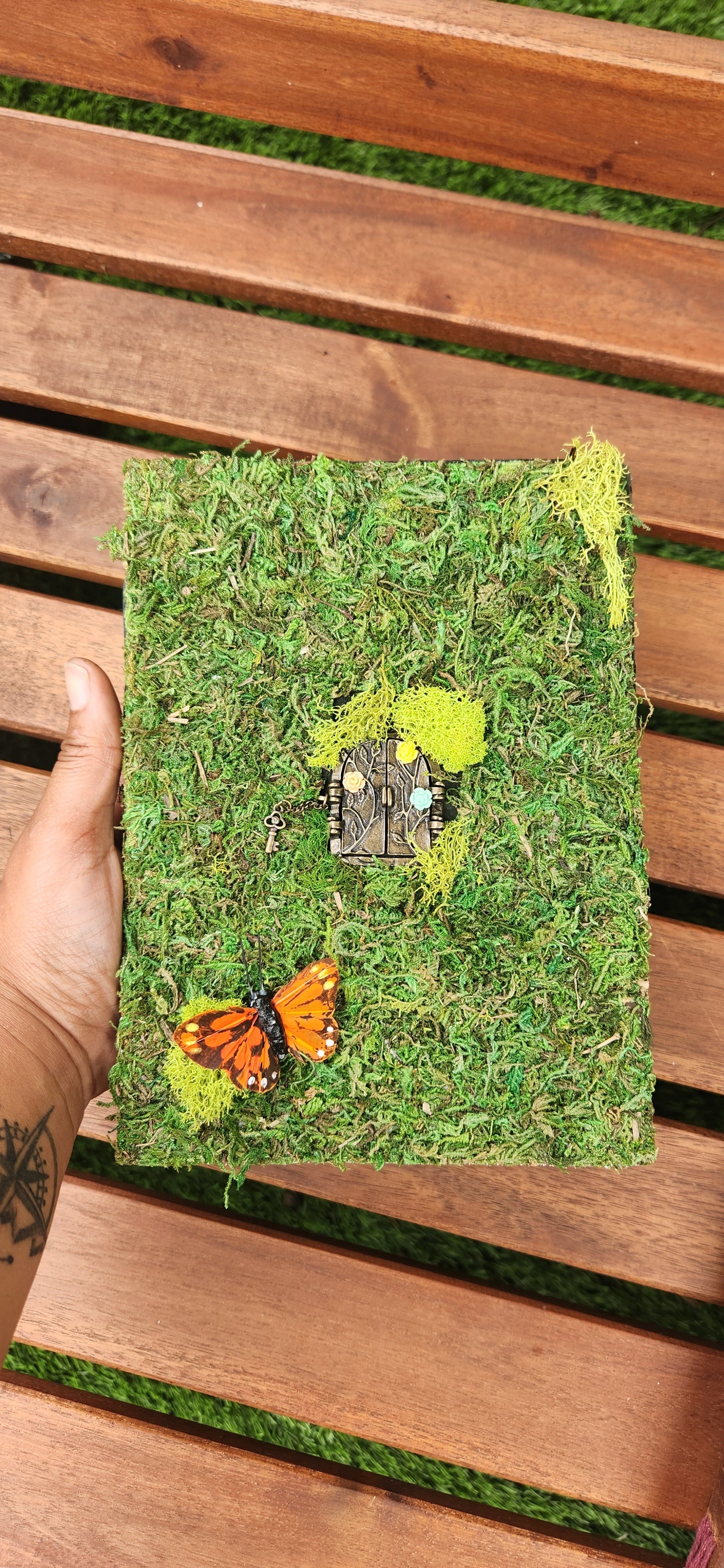 Fairy door leather journal & sketchbook