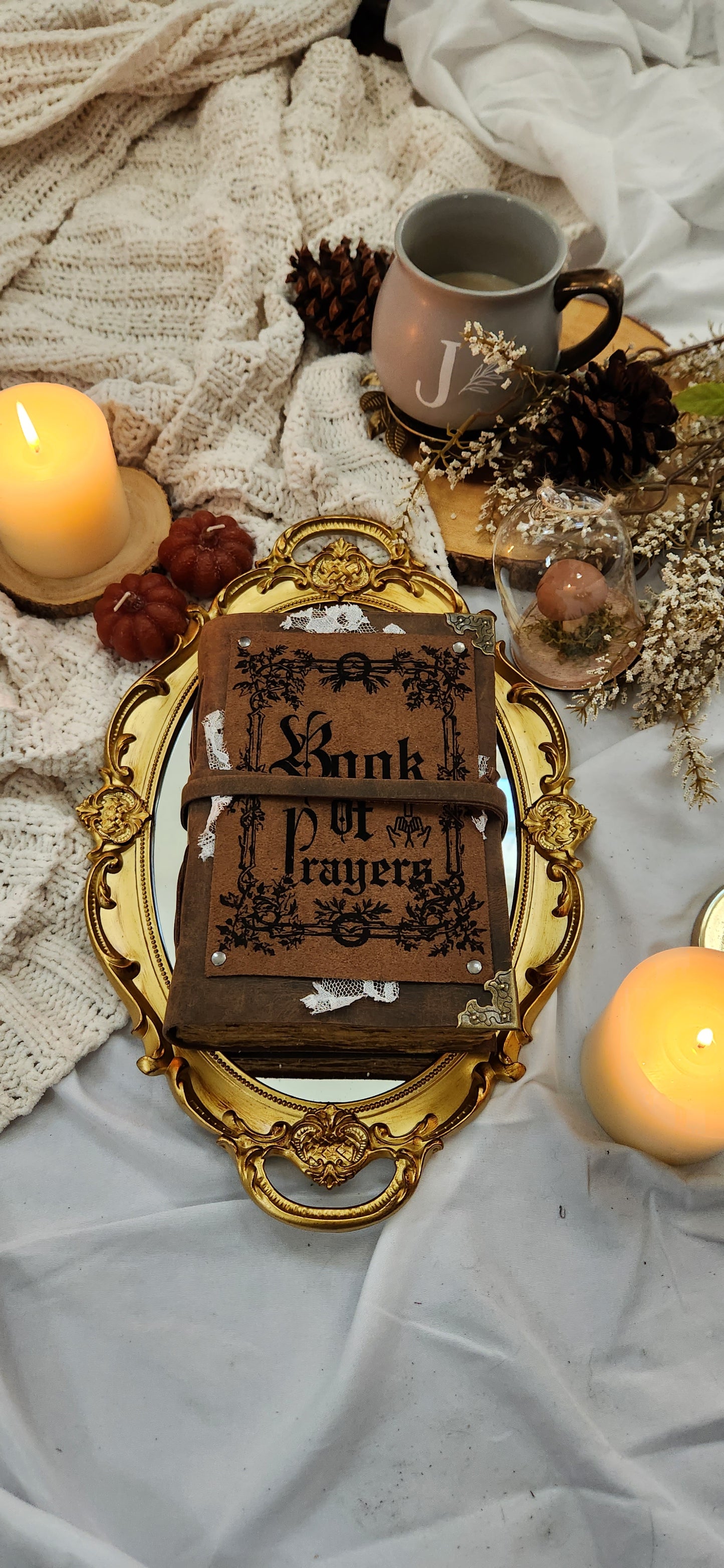 Book of Prayers leather journal