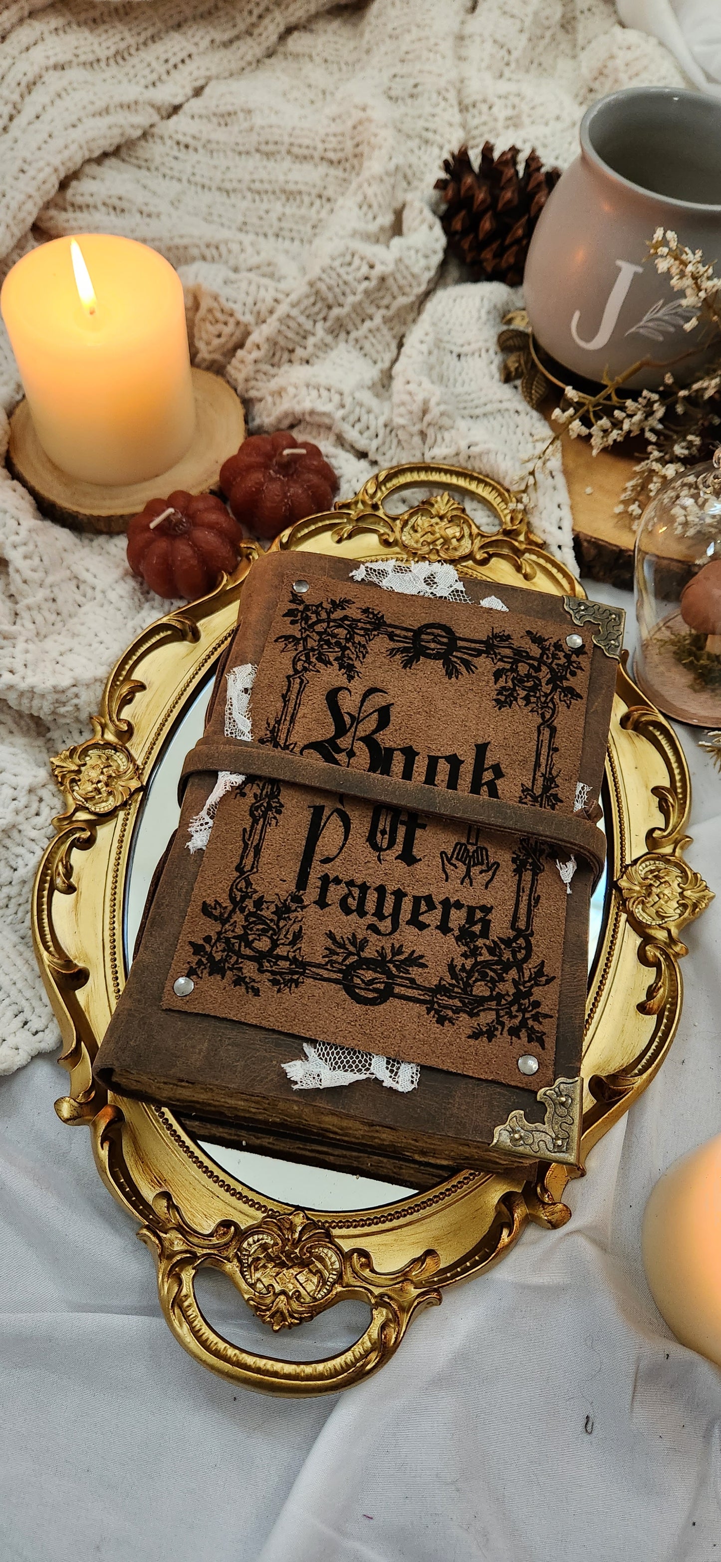 Book of Prayers leather journal & sketchbook