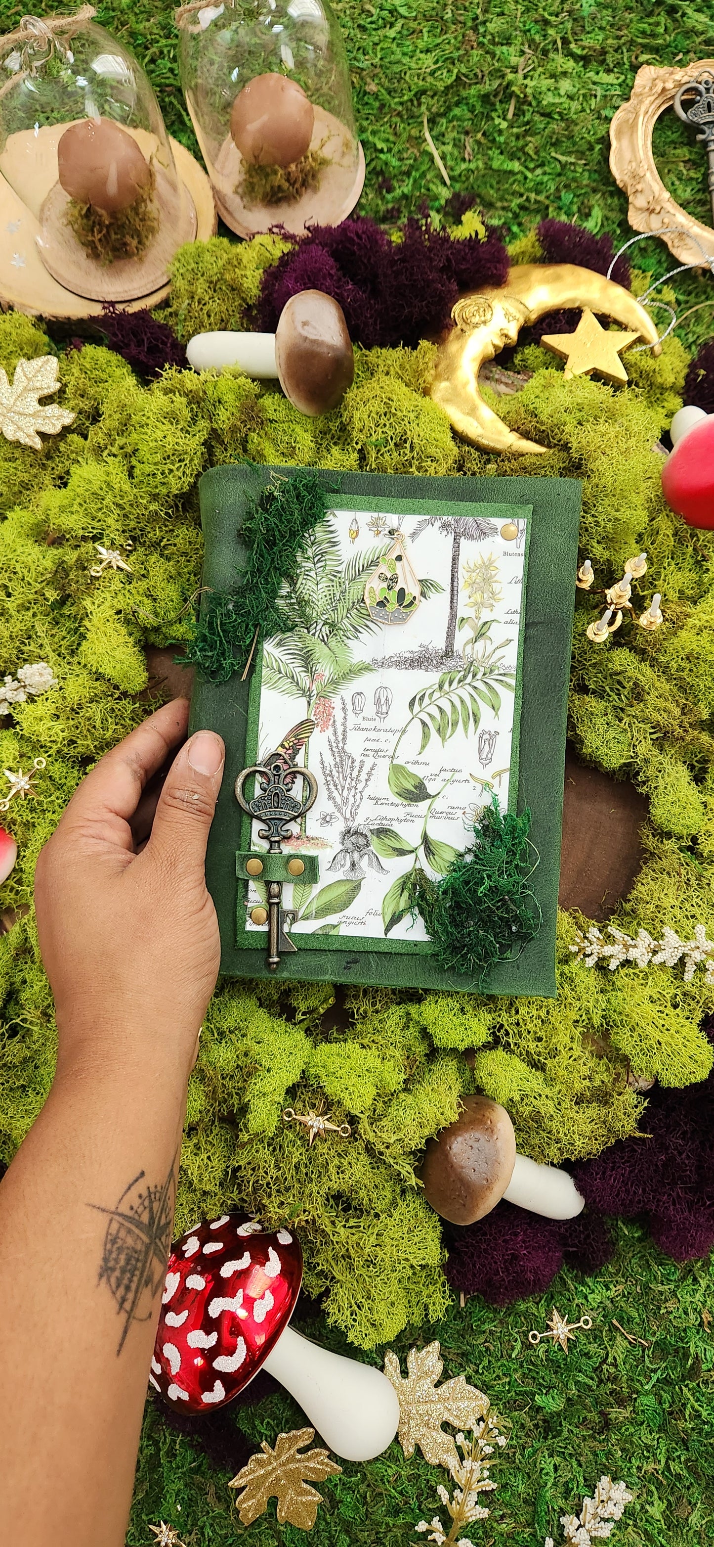 The Botanist Plant leather journal sketchbook