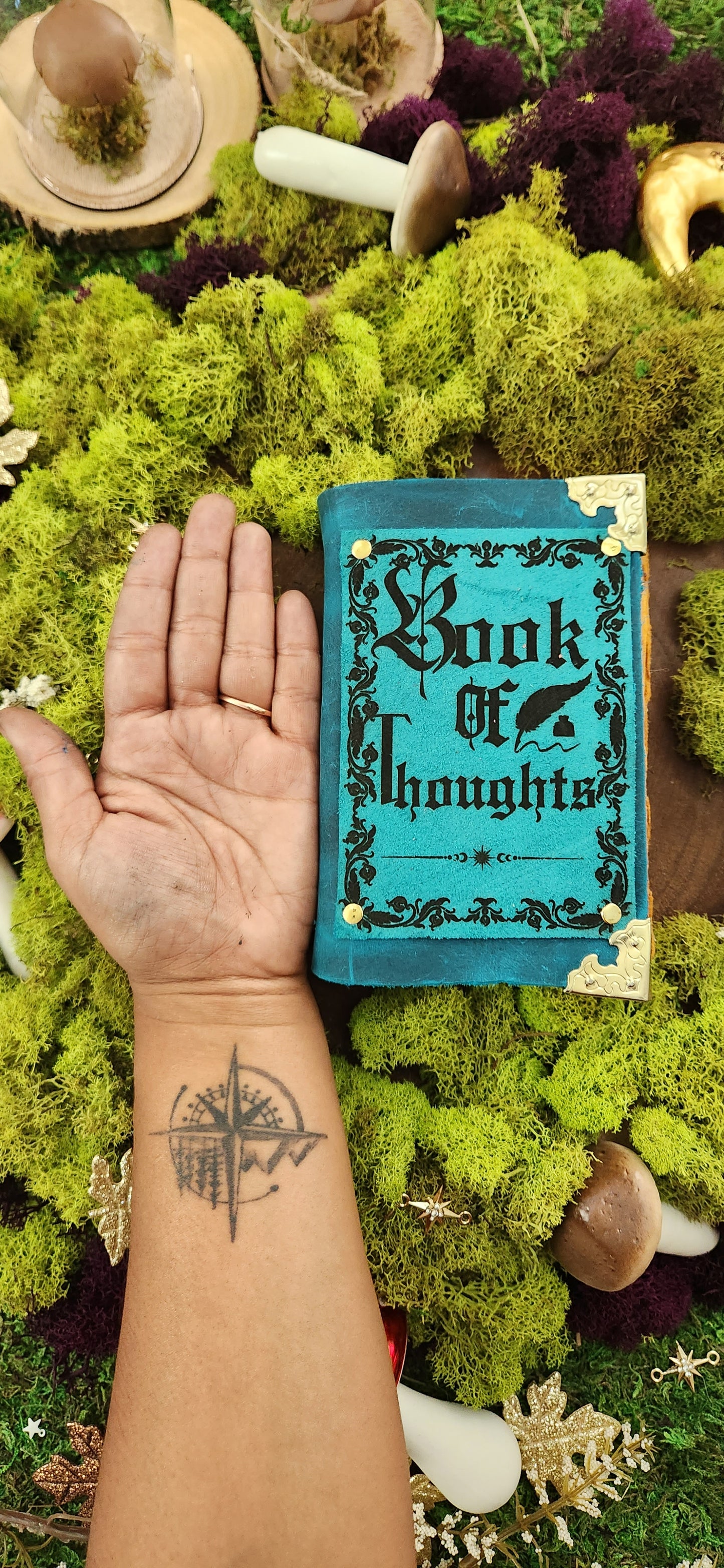 4x6 Book of thoughts leather journal