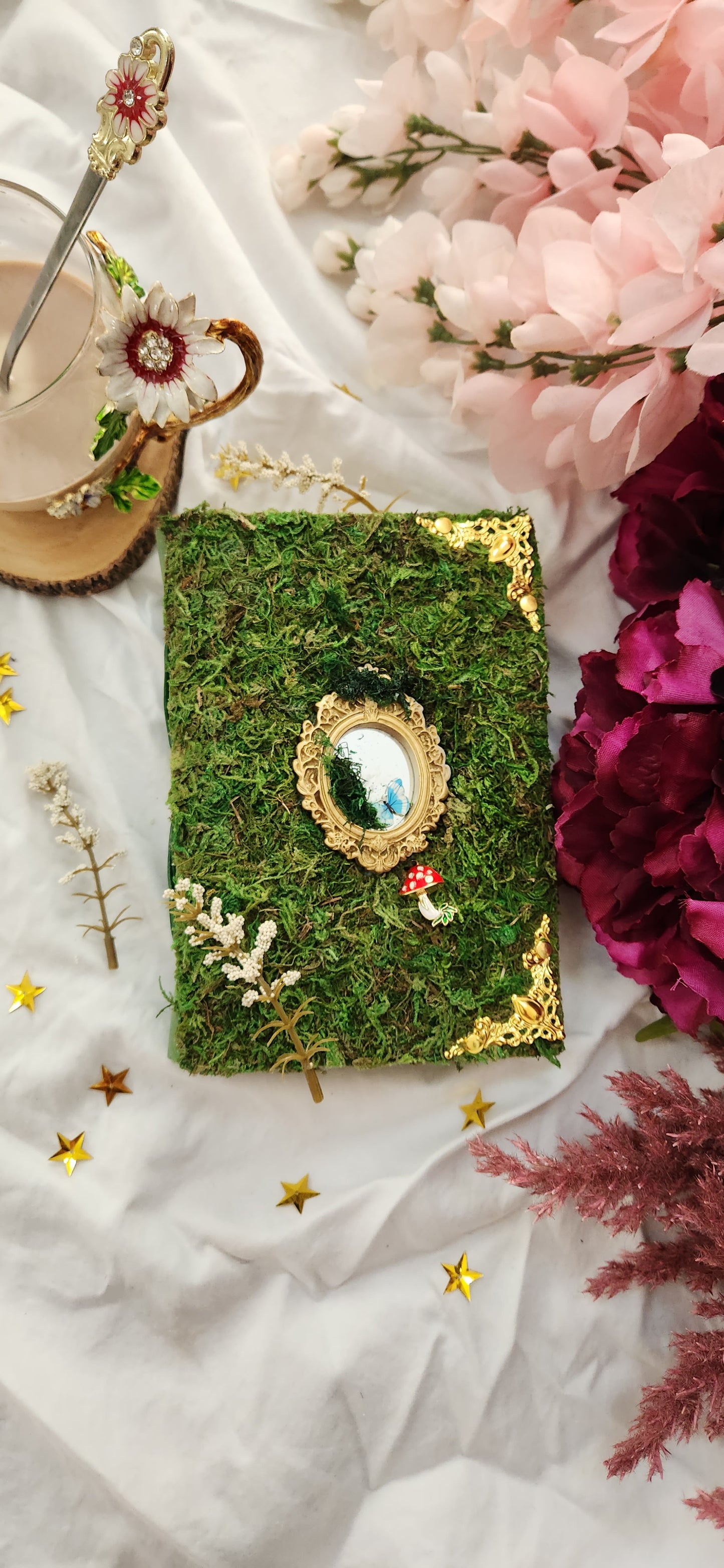 Fairy Mirror leather Journal & sketchbook
