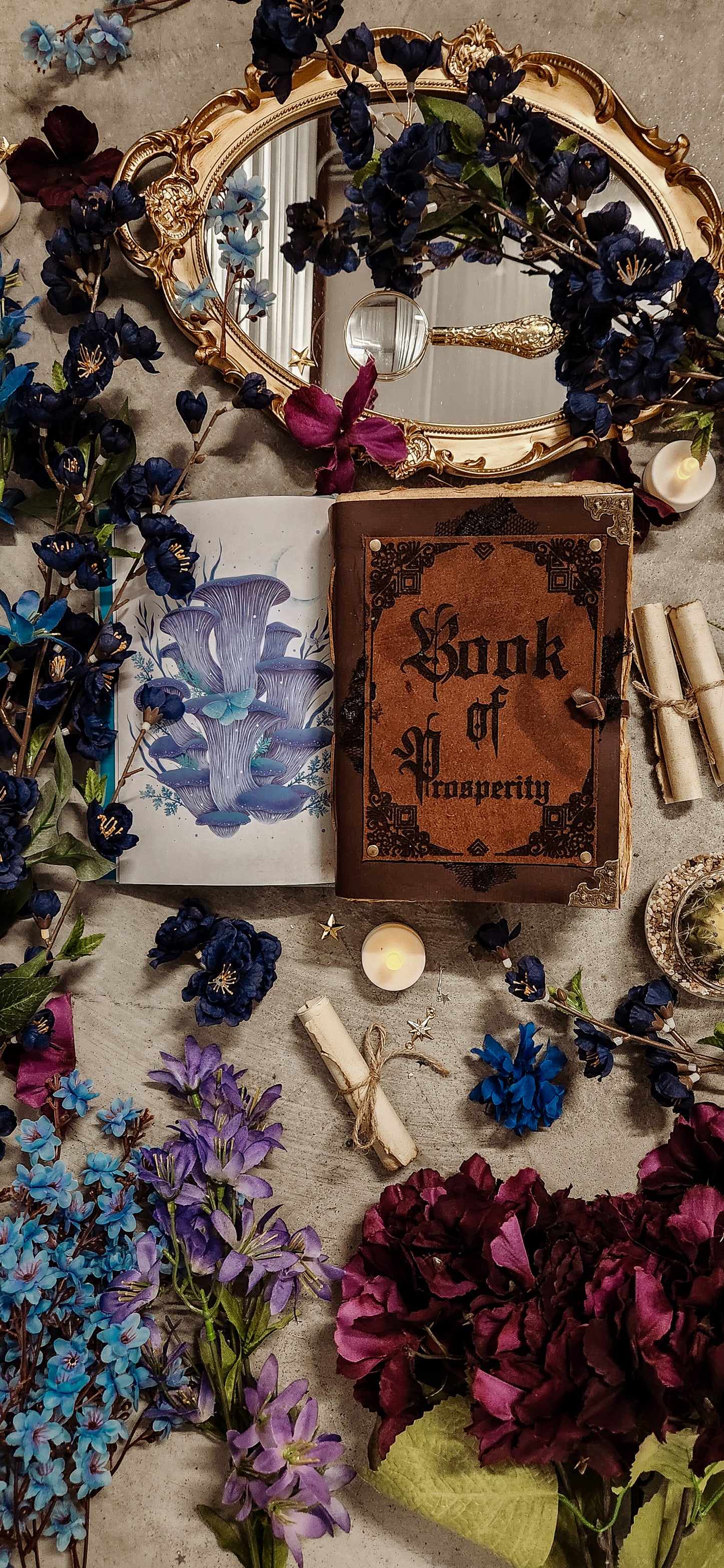 Book of Prosperity leather journal & sketchbook