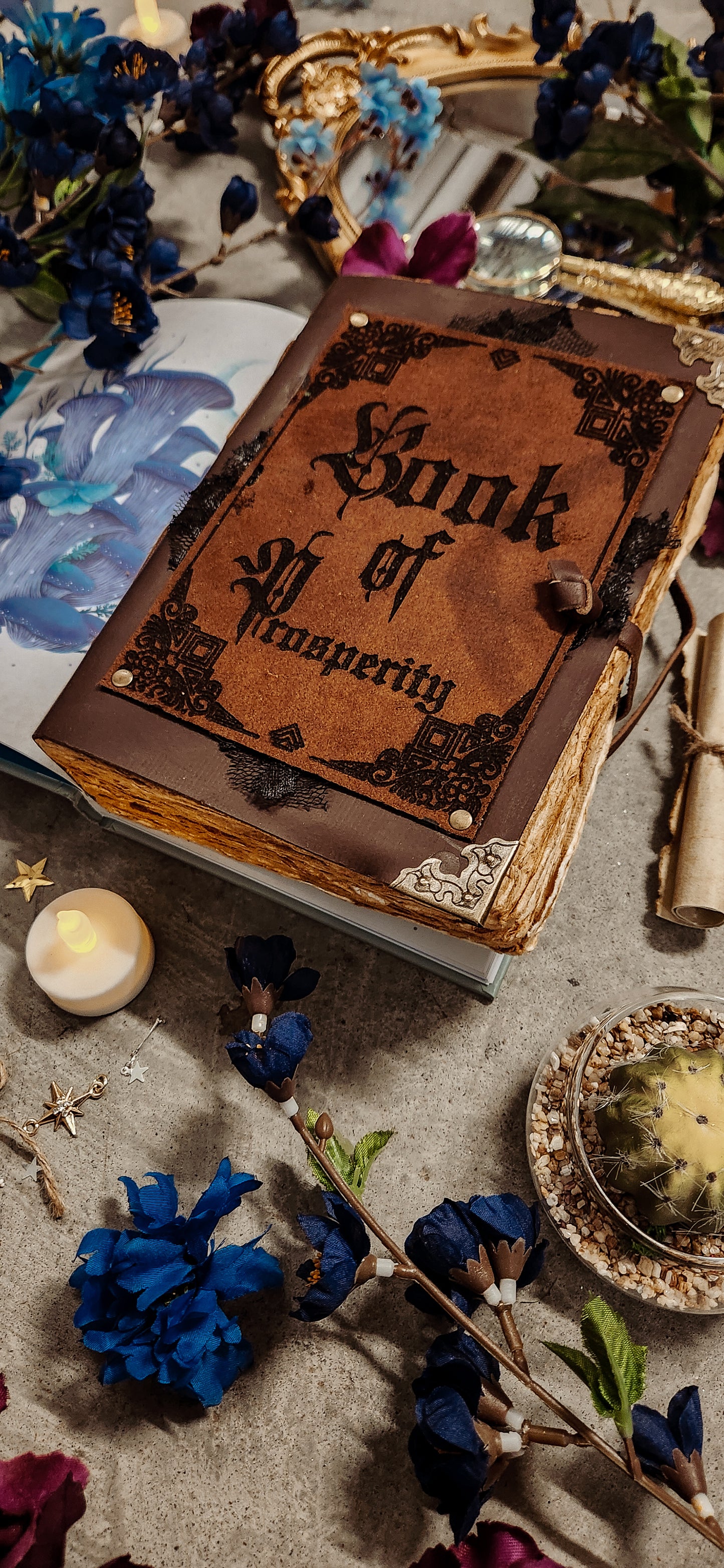 Book of Prosperity leather journal & sketchbook