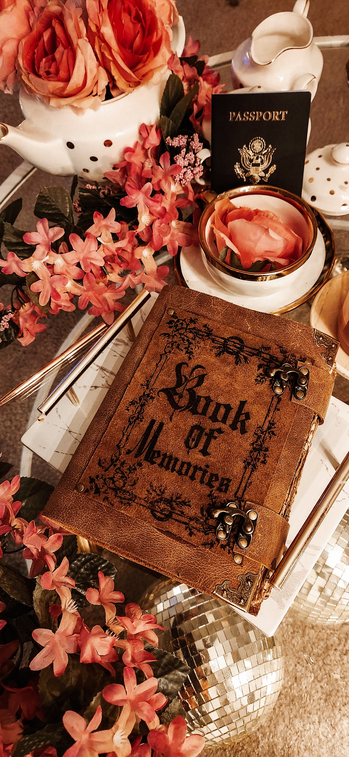 Book of memories leather journal