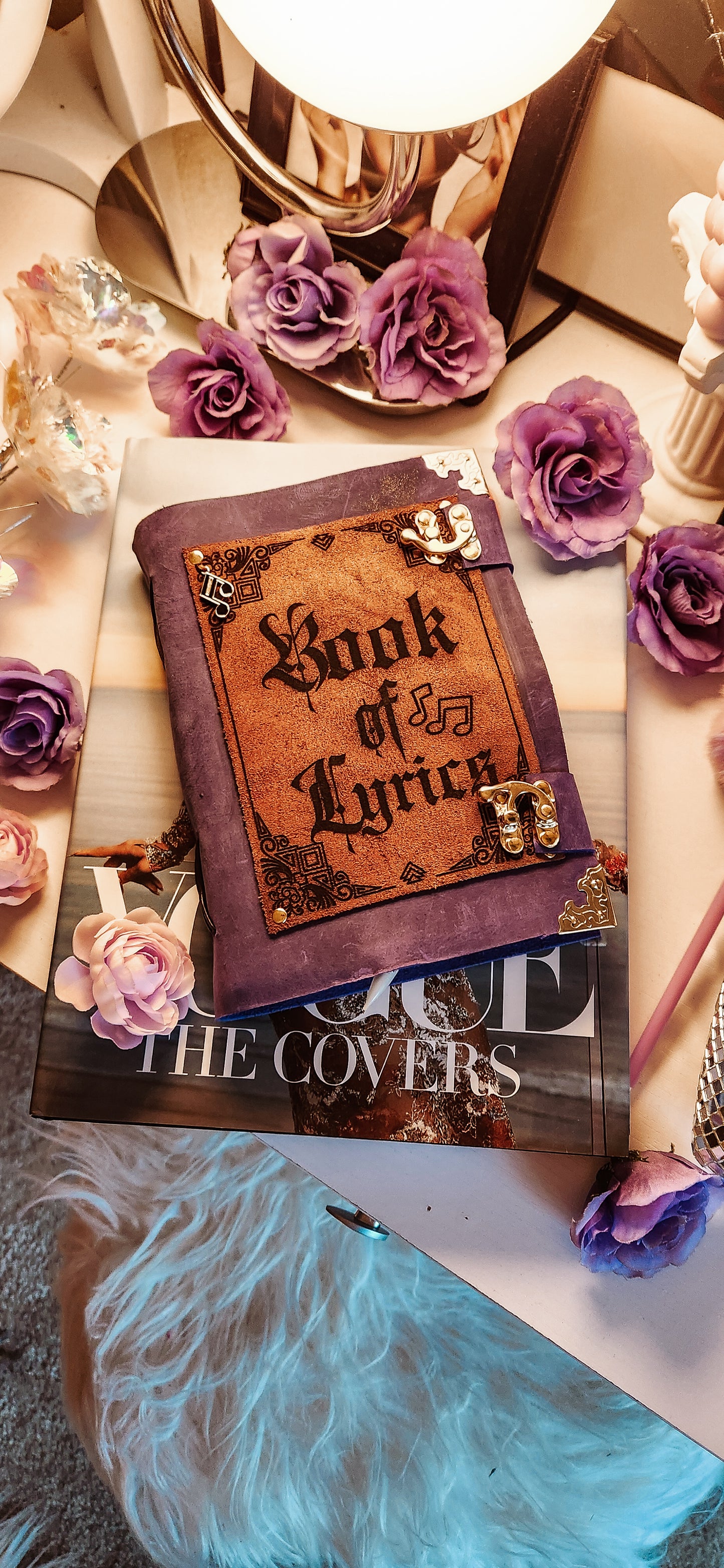 Book of lyrics/music leather journal
