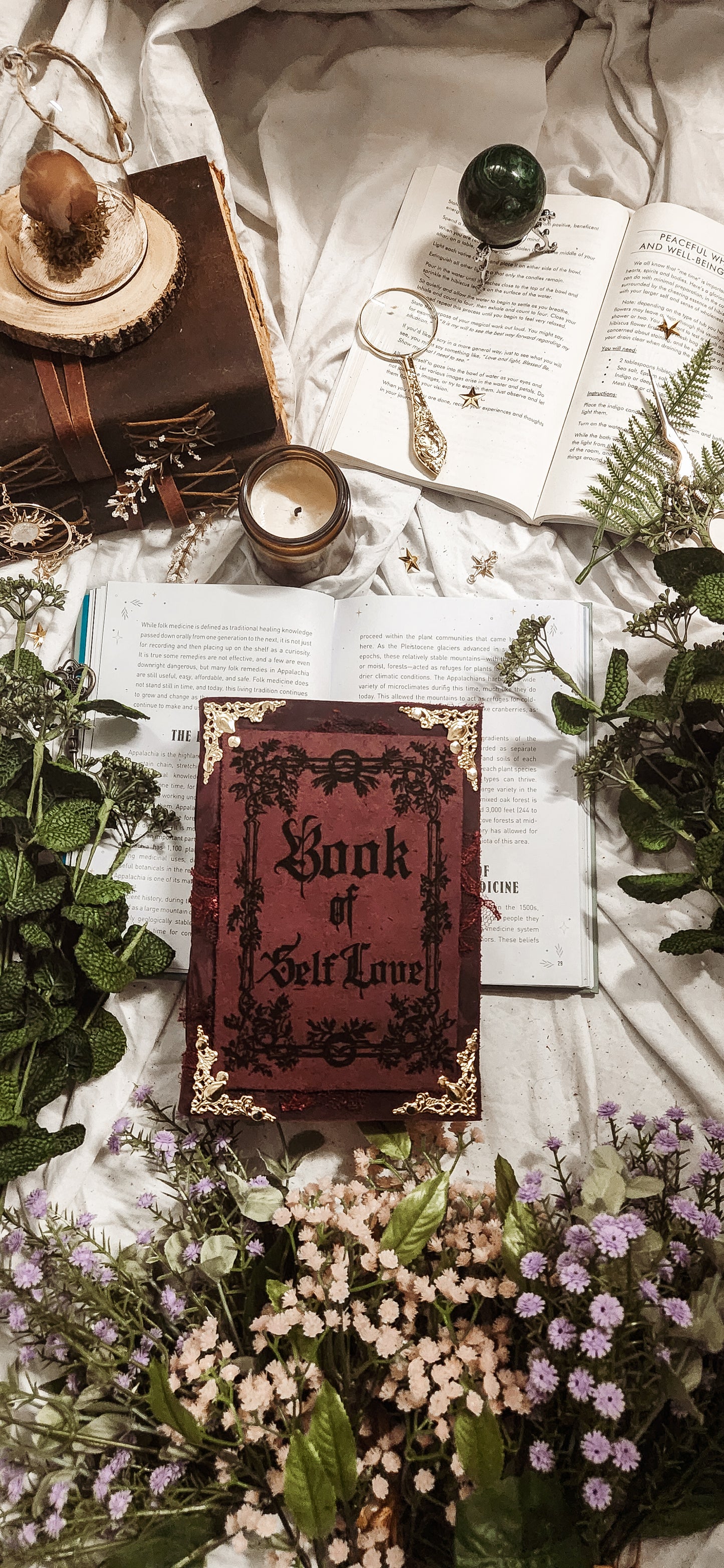 Book of self love leather journal