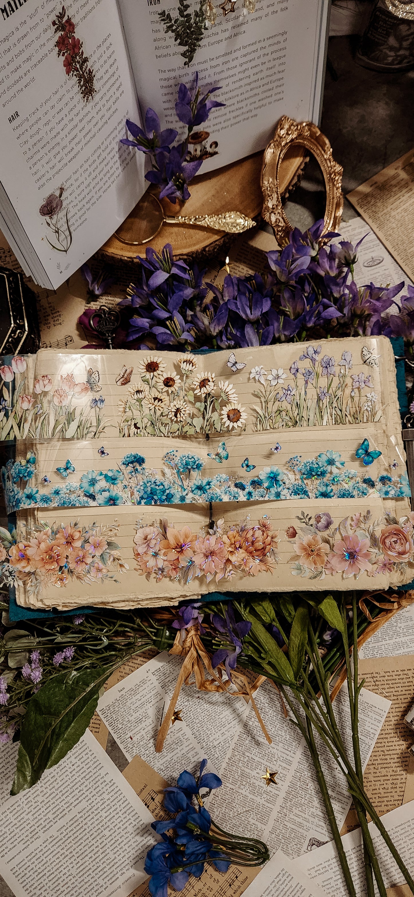 Journaling Mystery Bags: leather journal stickers