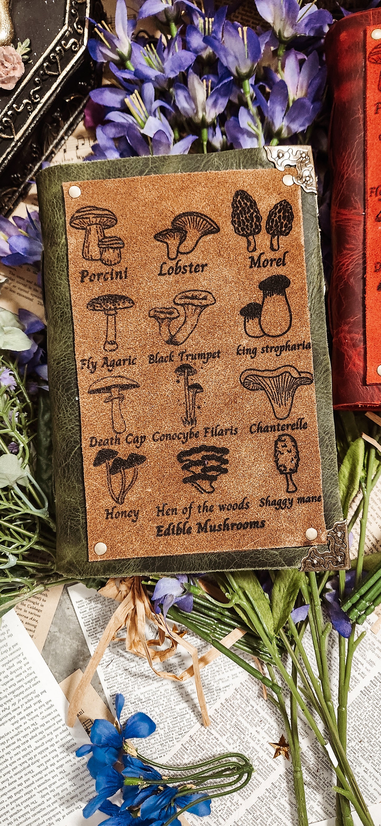 Mushroom leather journal