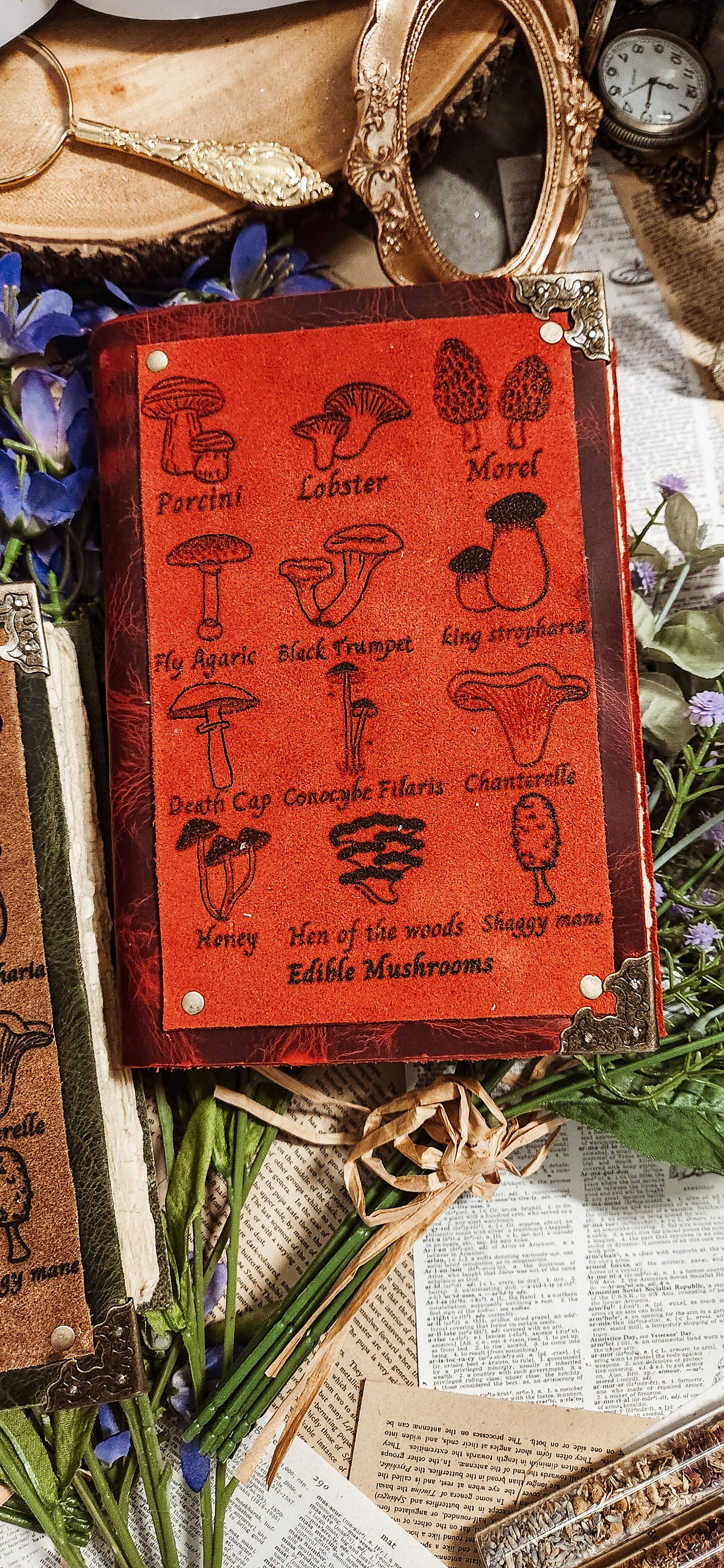 Mushroom leather journal