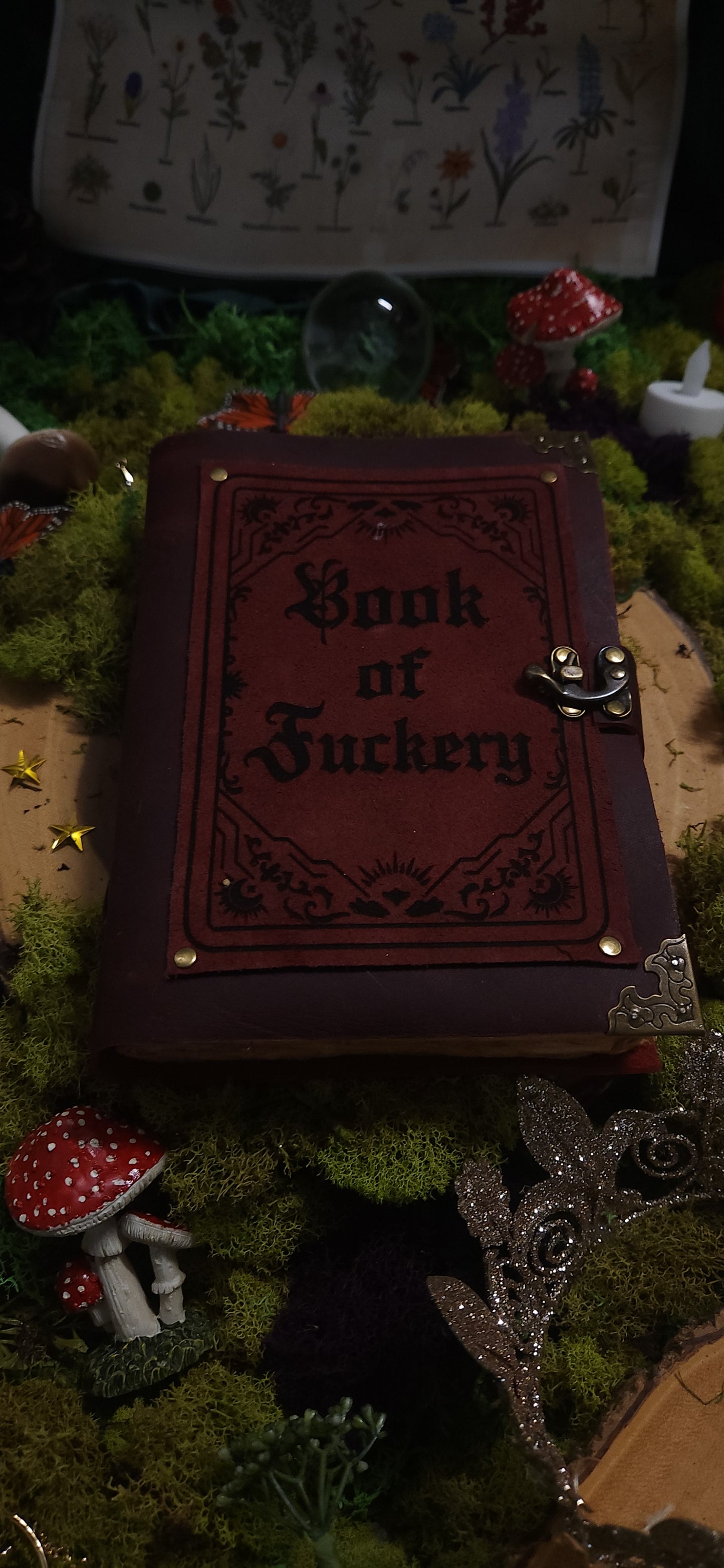 Book of Fuckery leather Journal