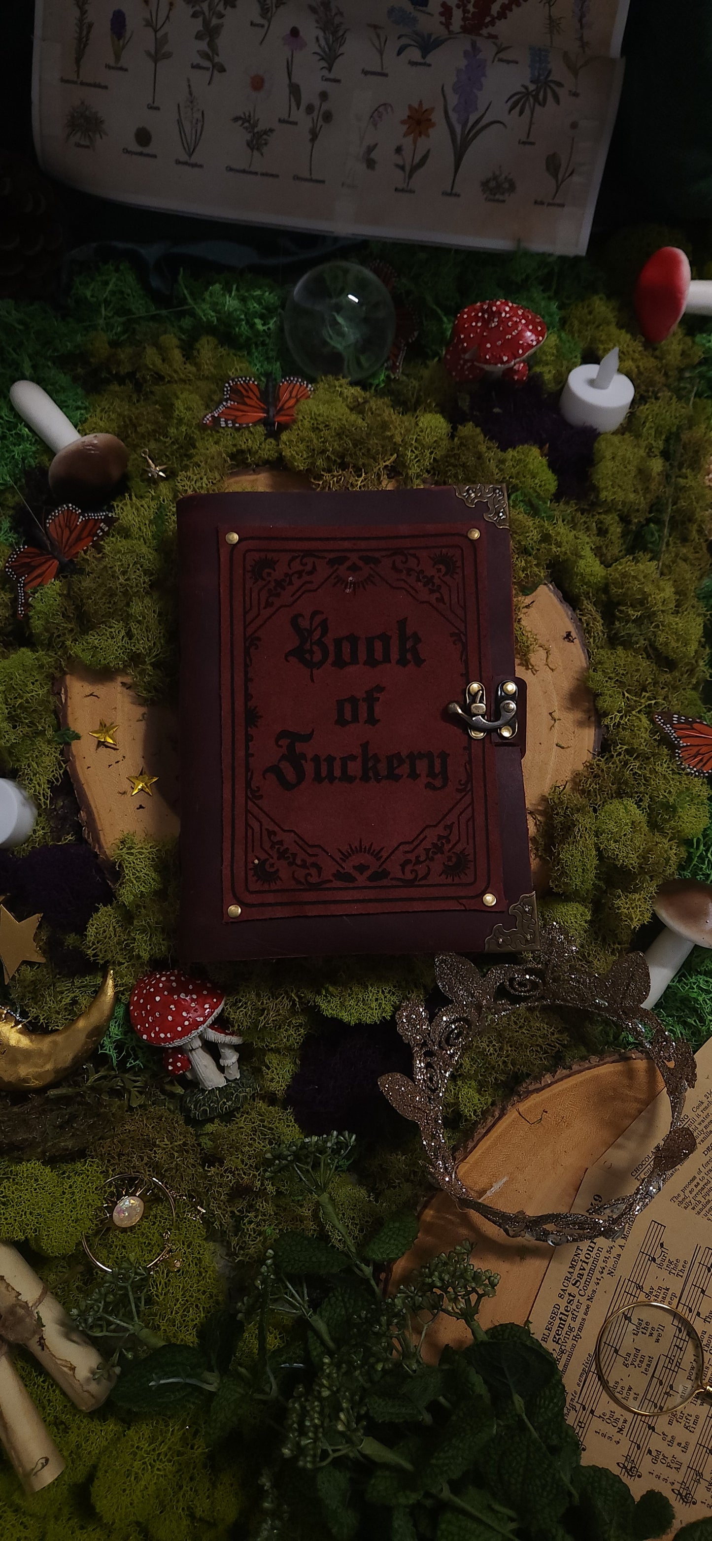 Book of Fuckery leather Journal