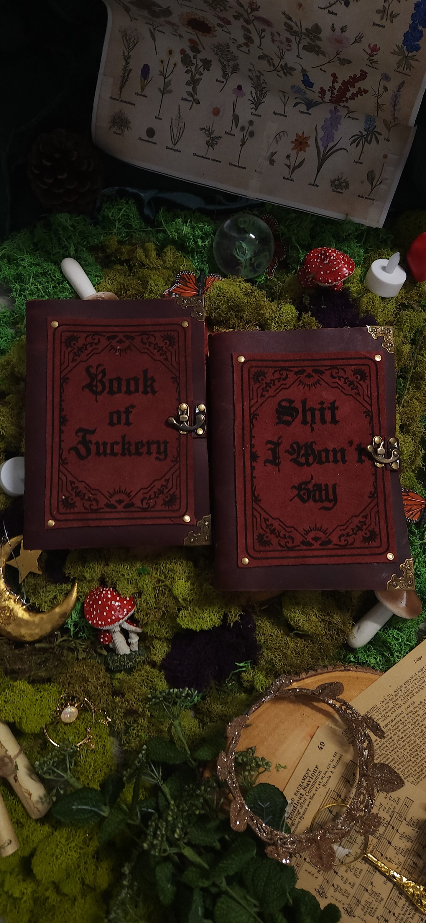 Book of Fuckery leather Journal