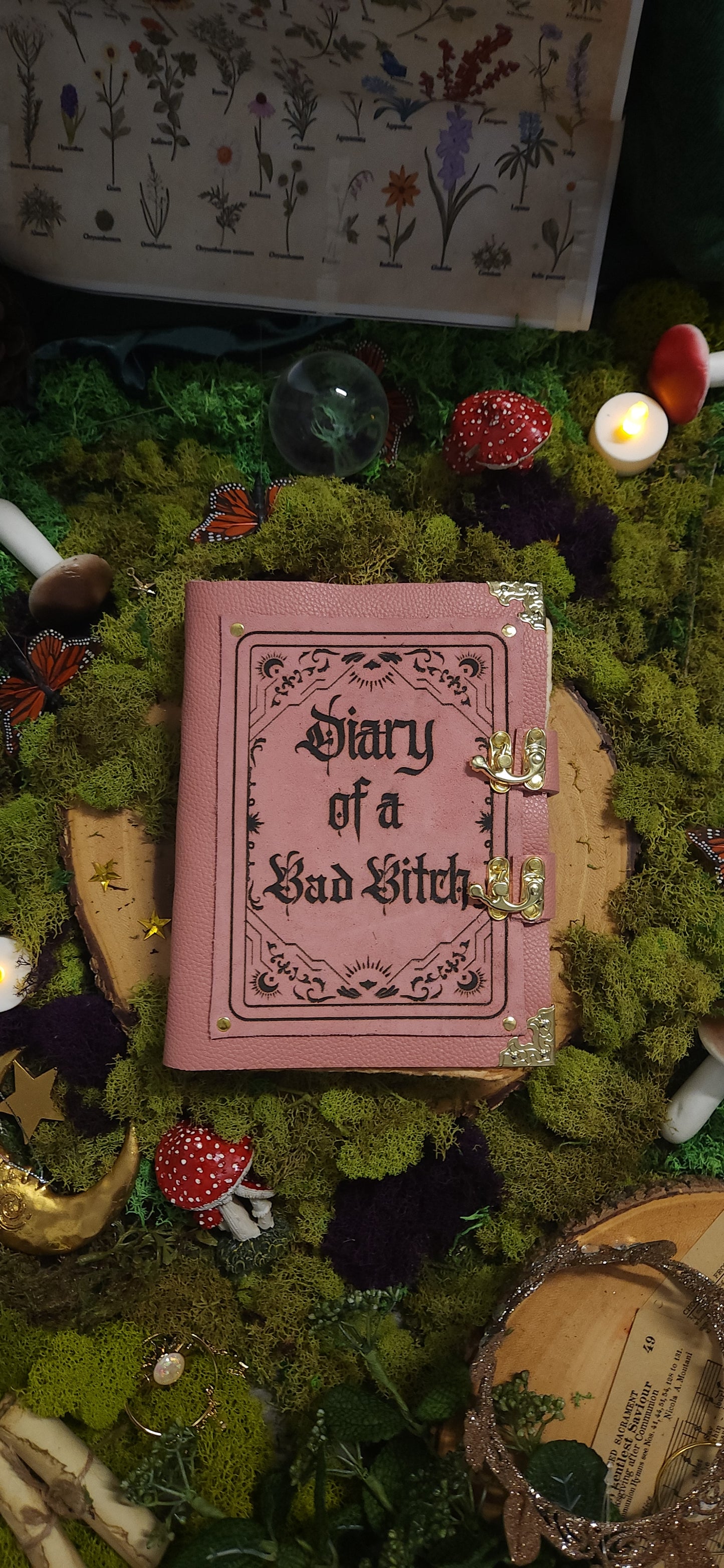 Diary of a Bad Bitch leather journal