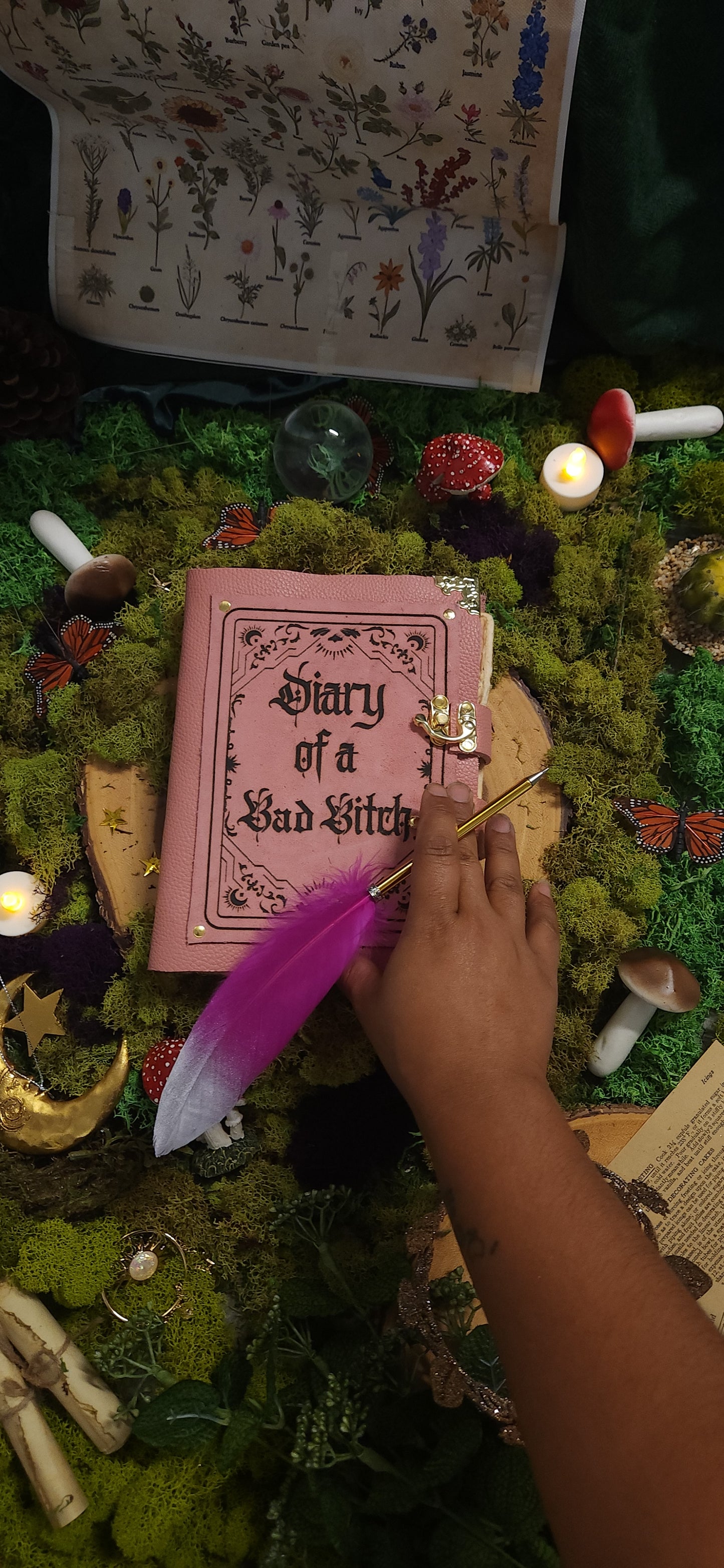 Diary of a Bad Bitch leather journal