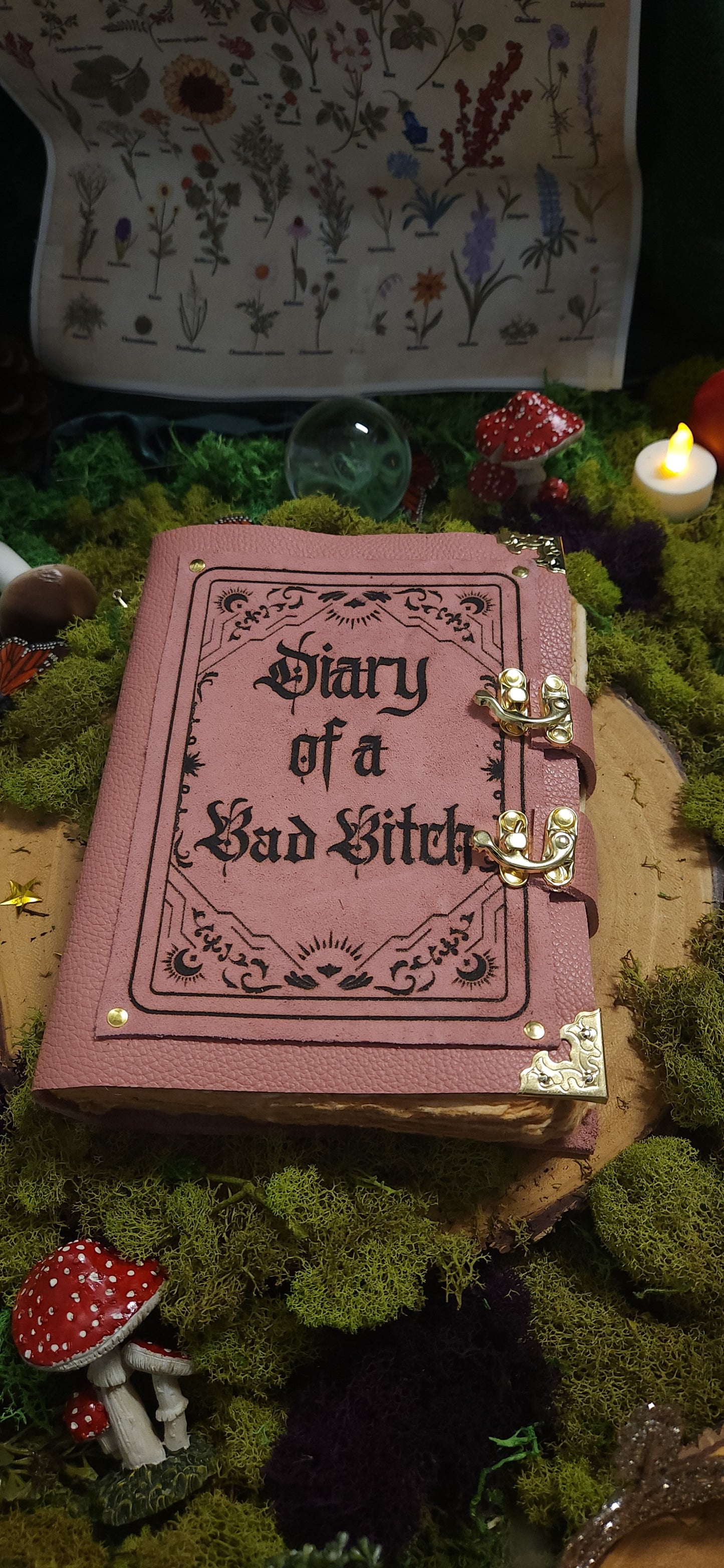 Diary of a Bad Bitch leather journal