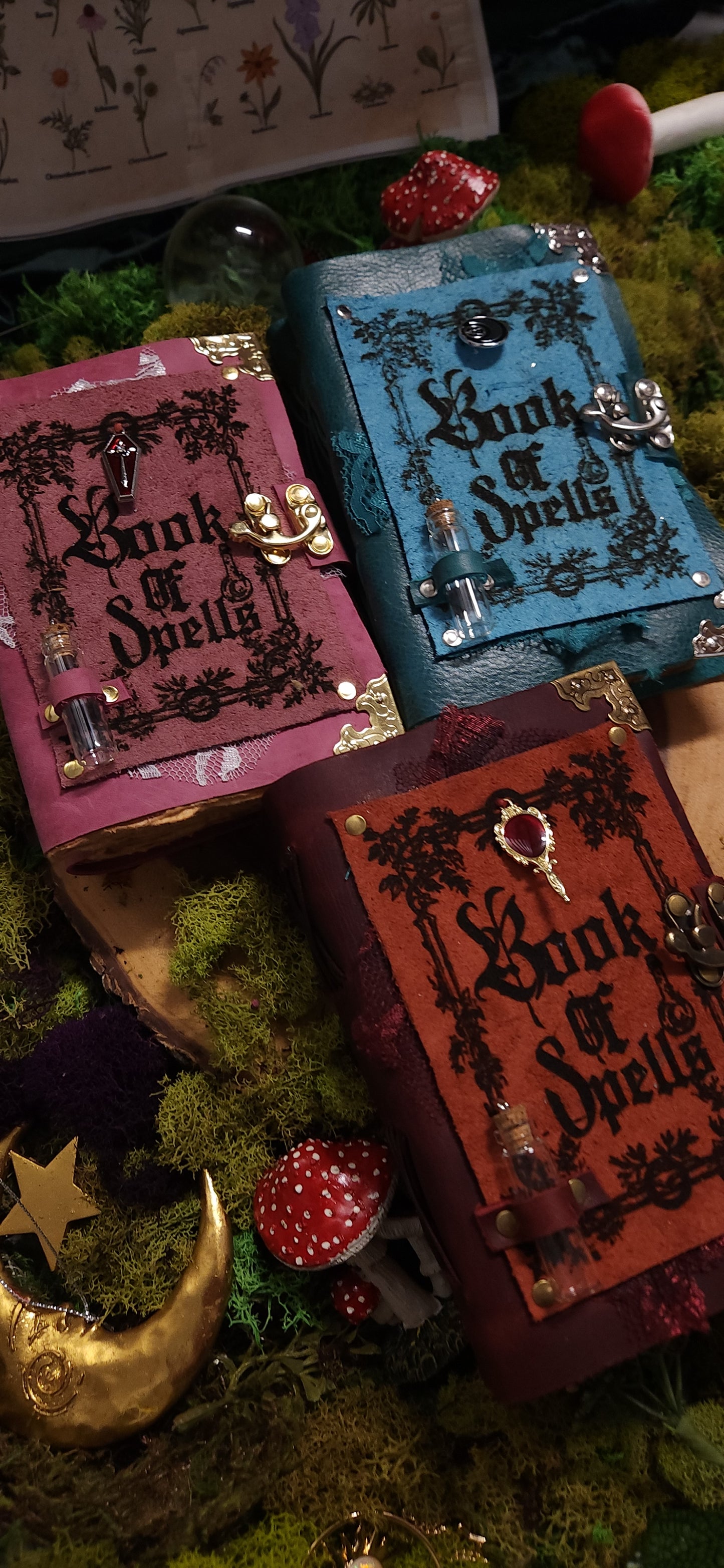 Small Book of Spells leather journal