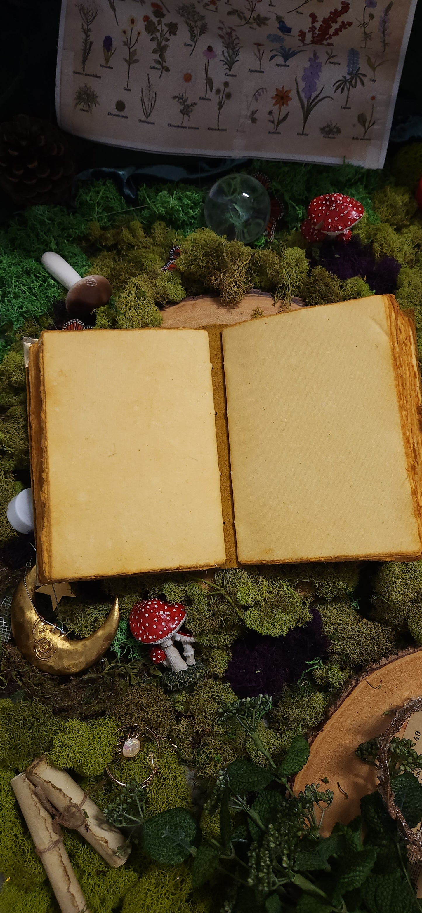 Triple Moon leather journal