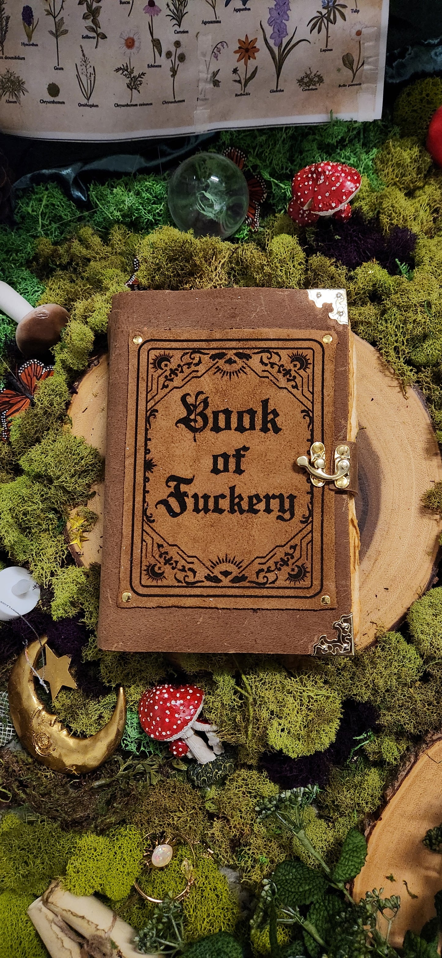 Book of Fuckery leather Journal