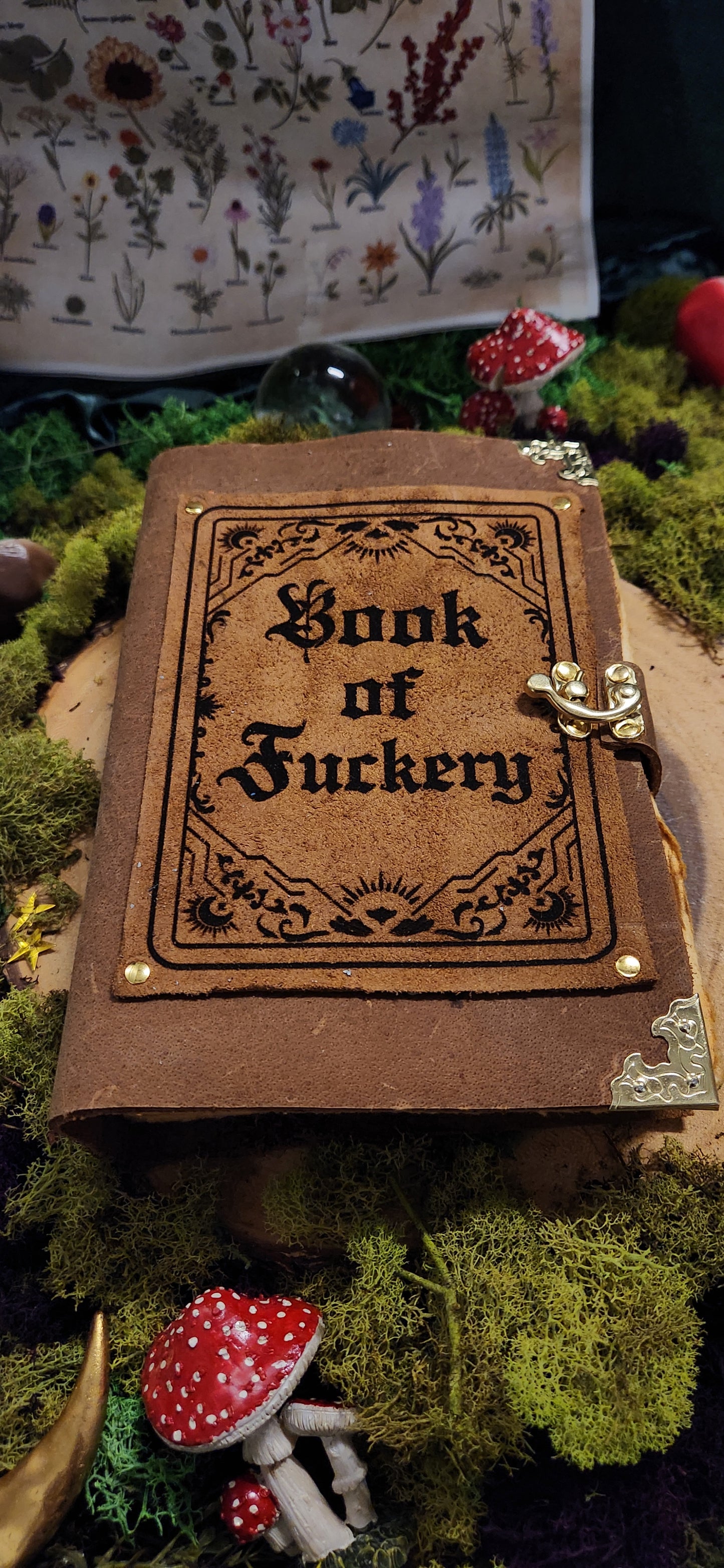 Book of Fuckery leather Journal