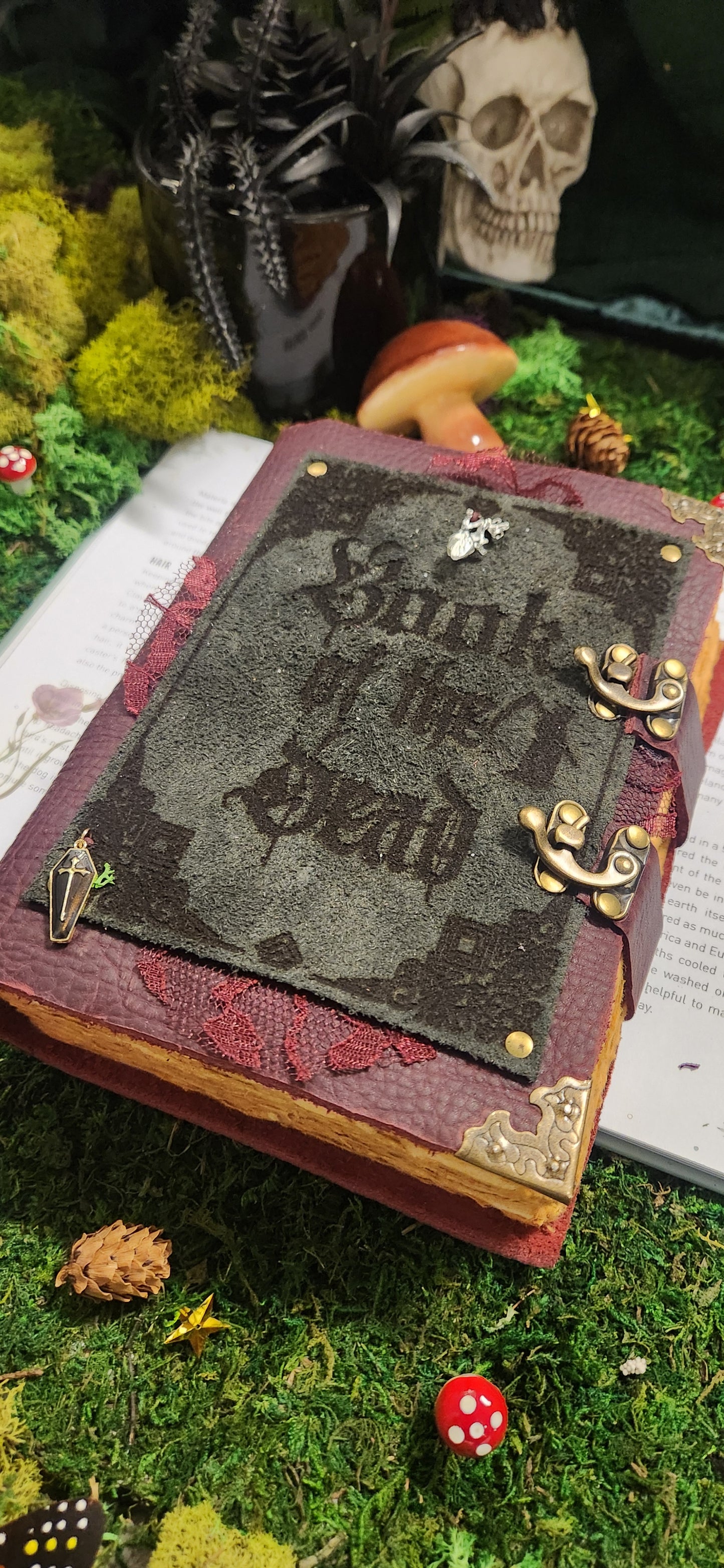 Book of the dead leather journal