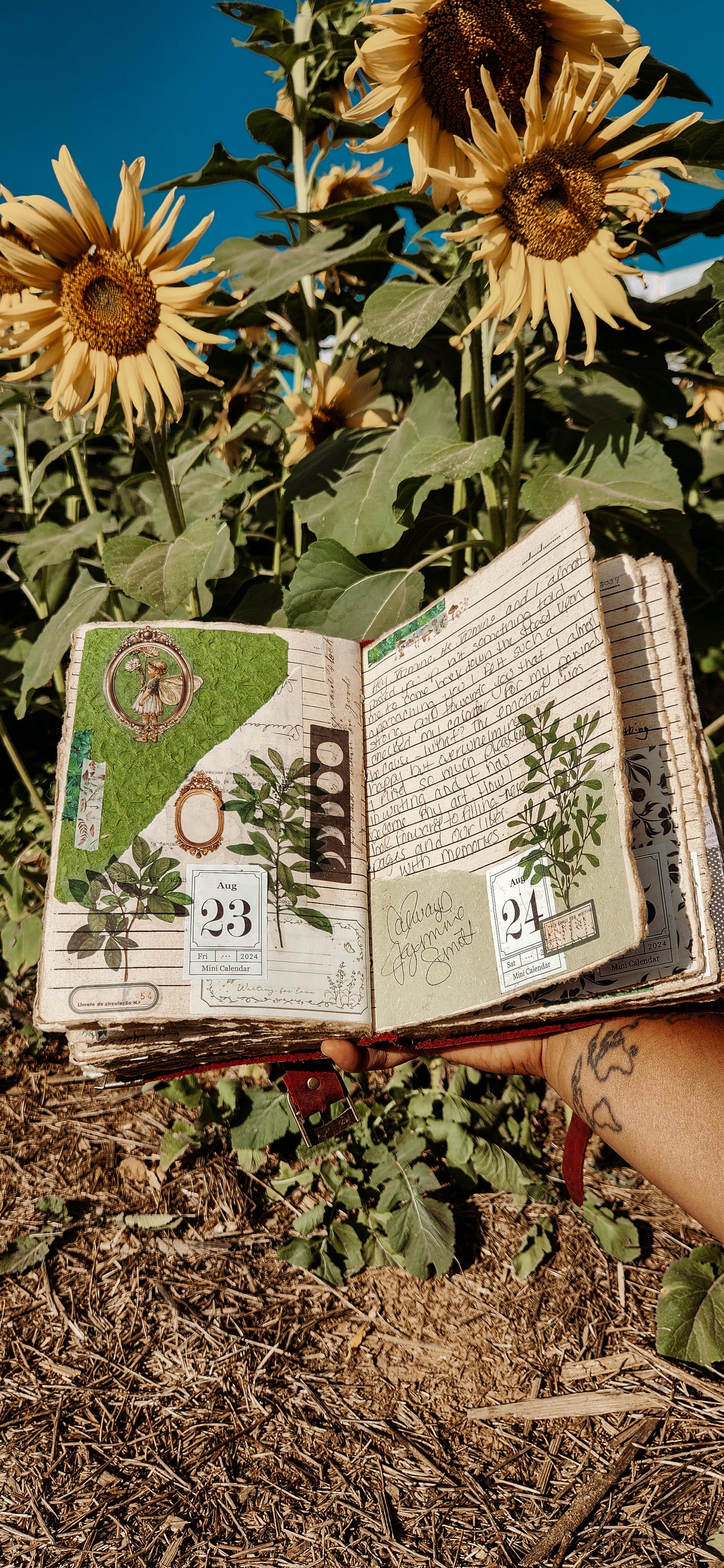 Encyclopedia of my life leather journal