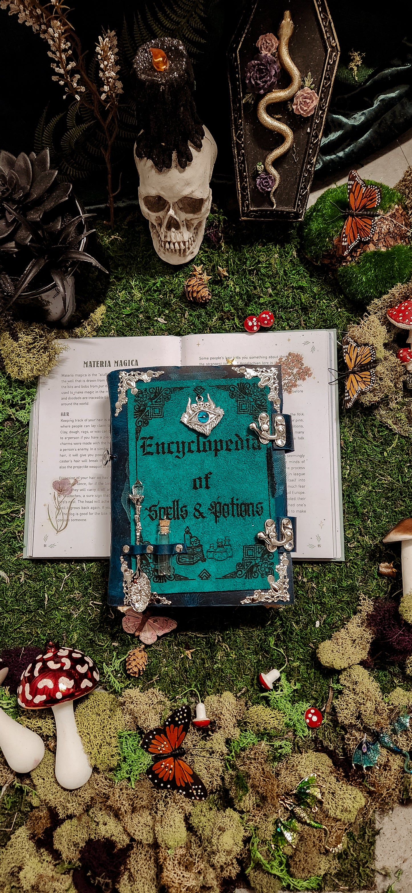 Encyclopedia of spells and potions leather journal