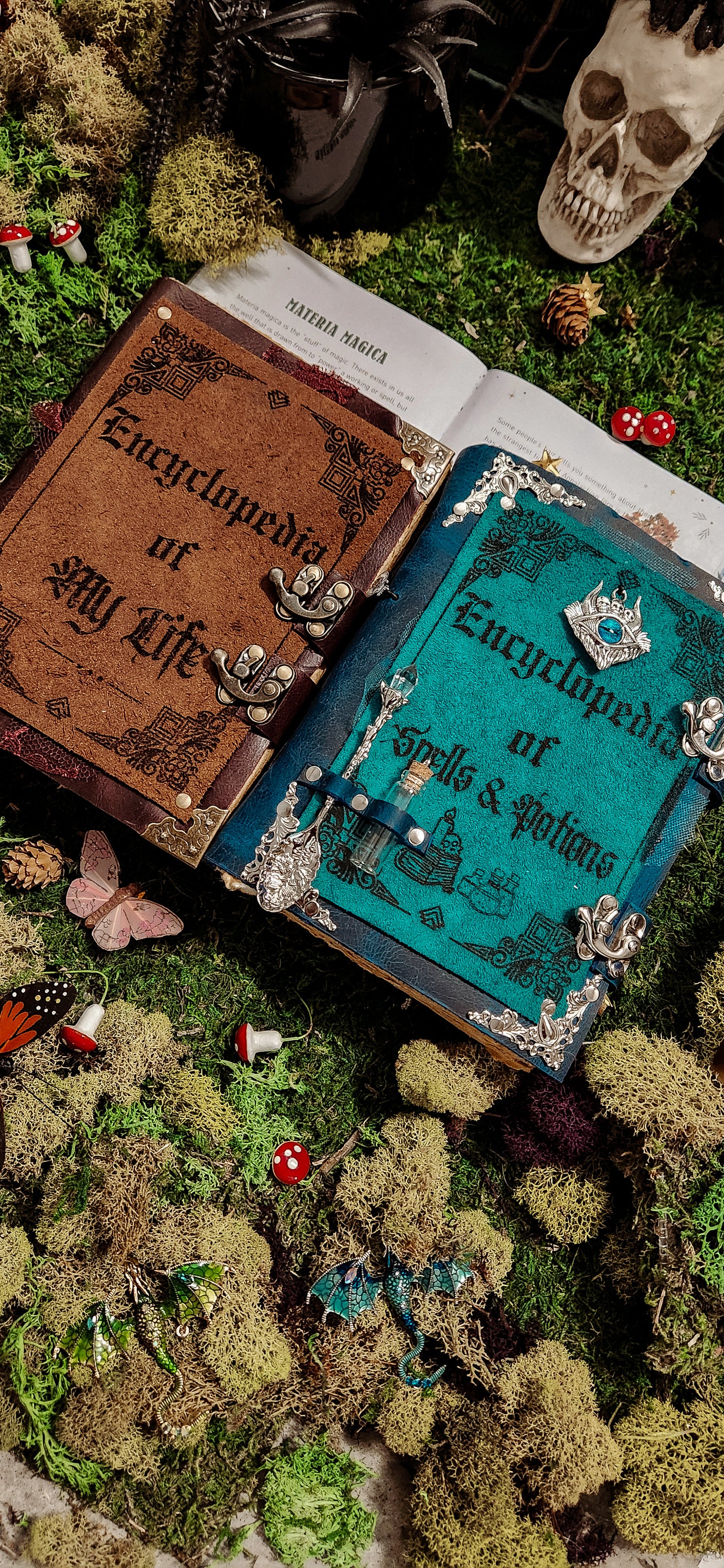 Encyclopedia of my life leather journal