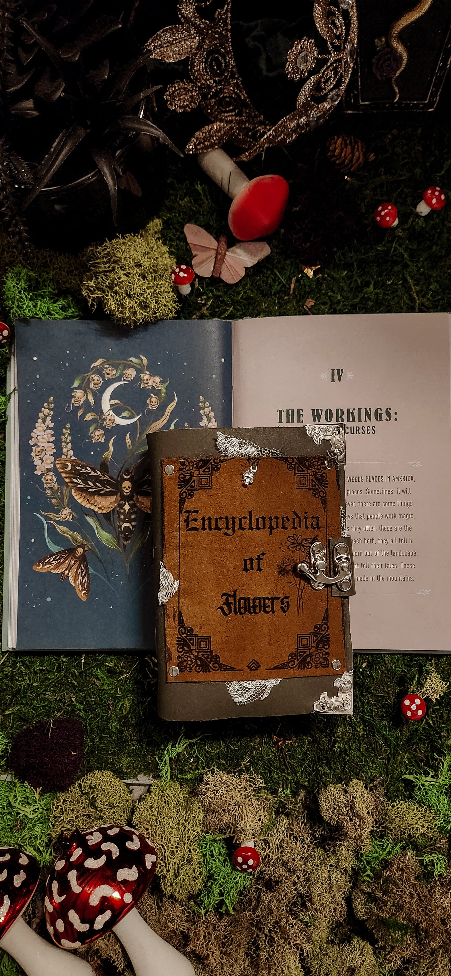 Encyclopedia of flowers leather journal