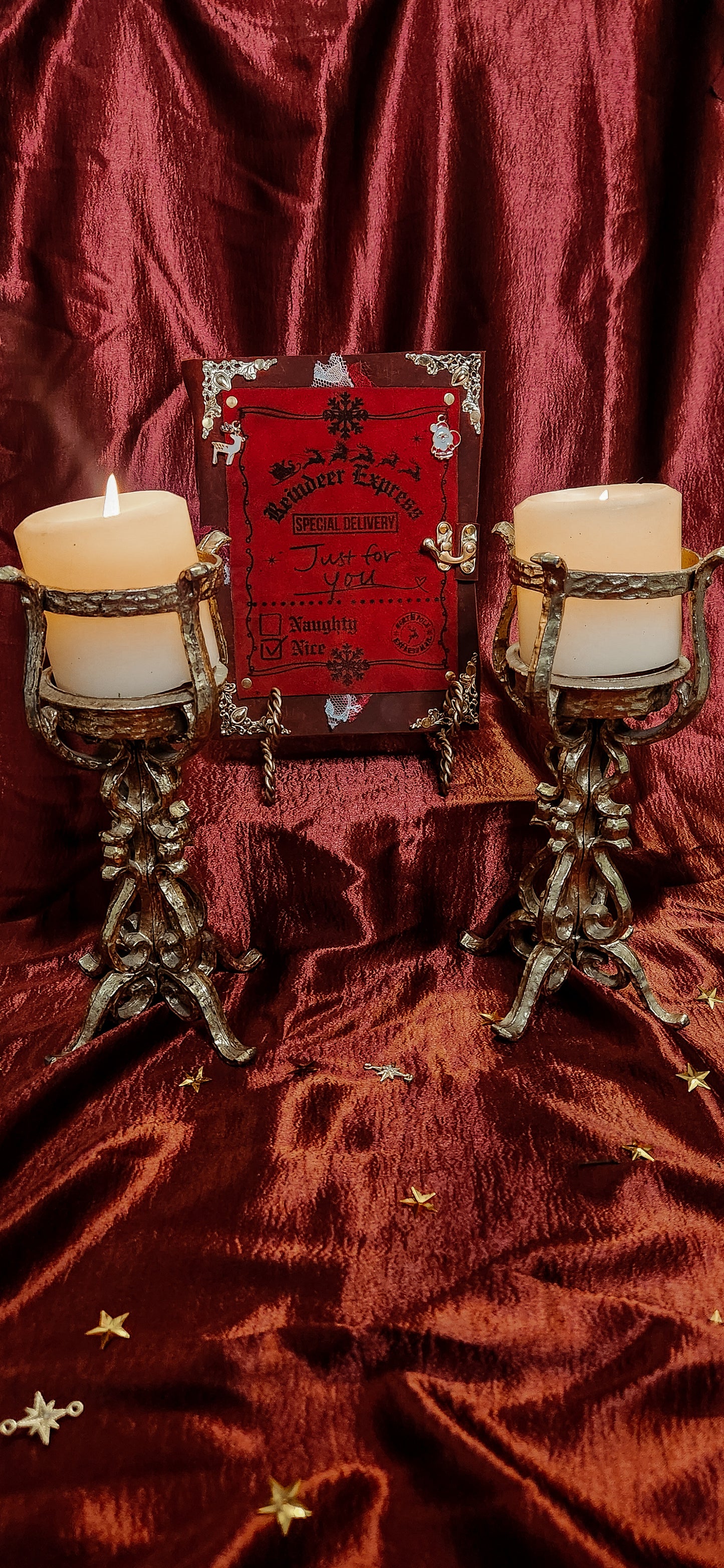 Reindeer Express leather journal