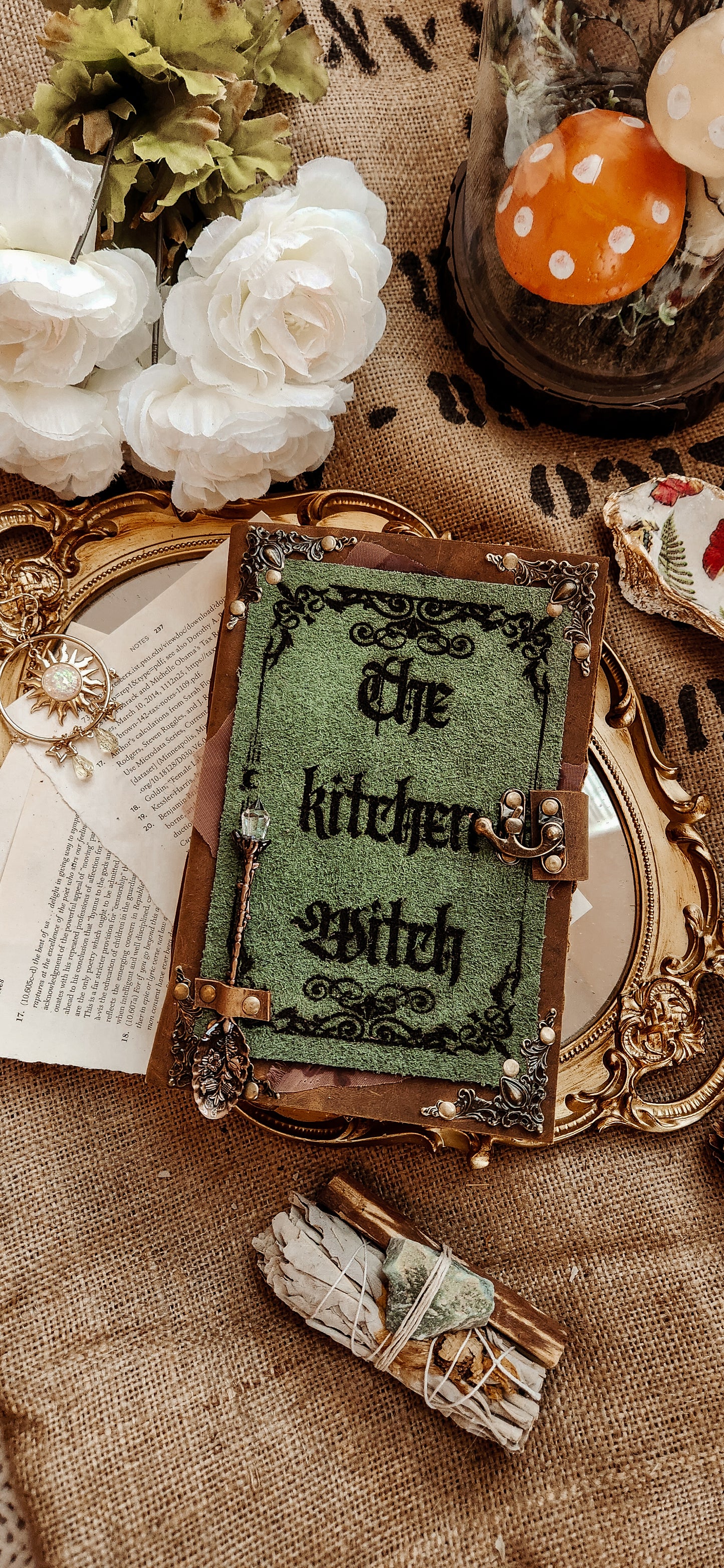 The Kitchen Witch leather journal