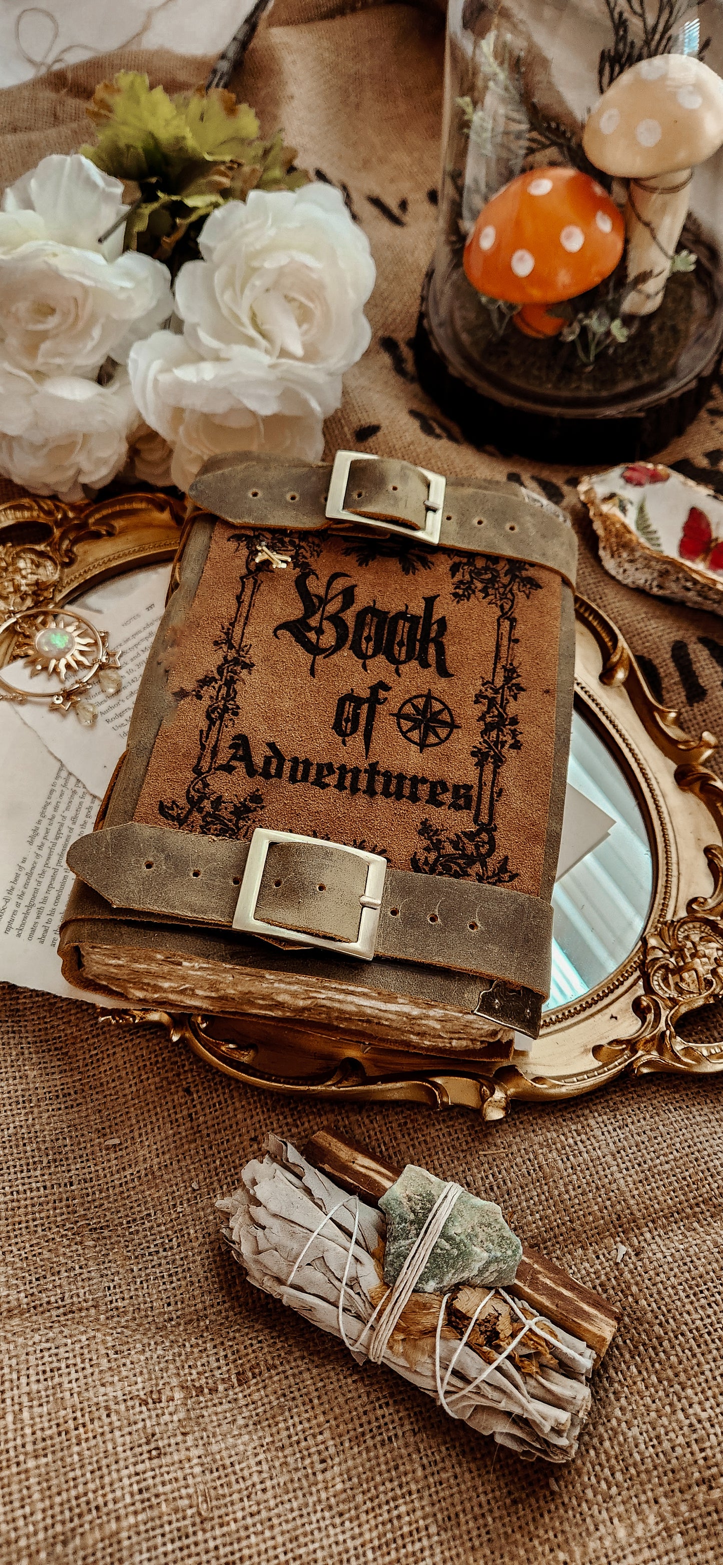 Book or Adventures leather journal