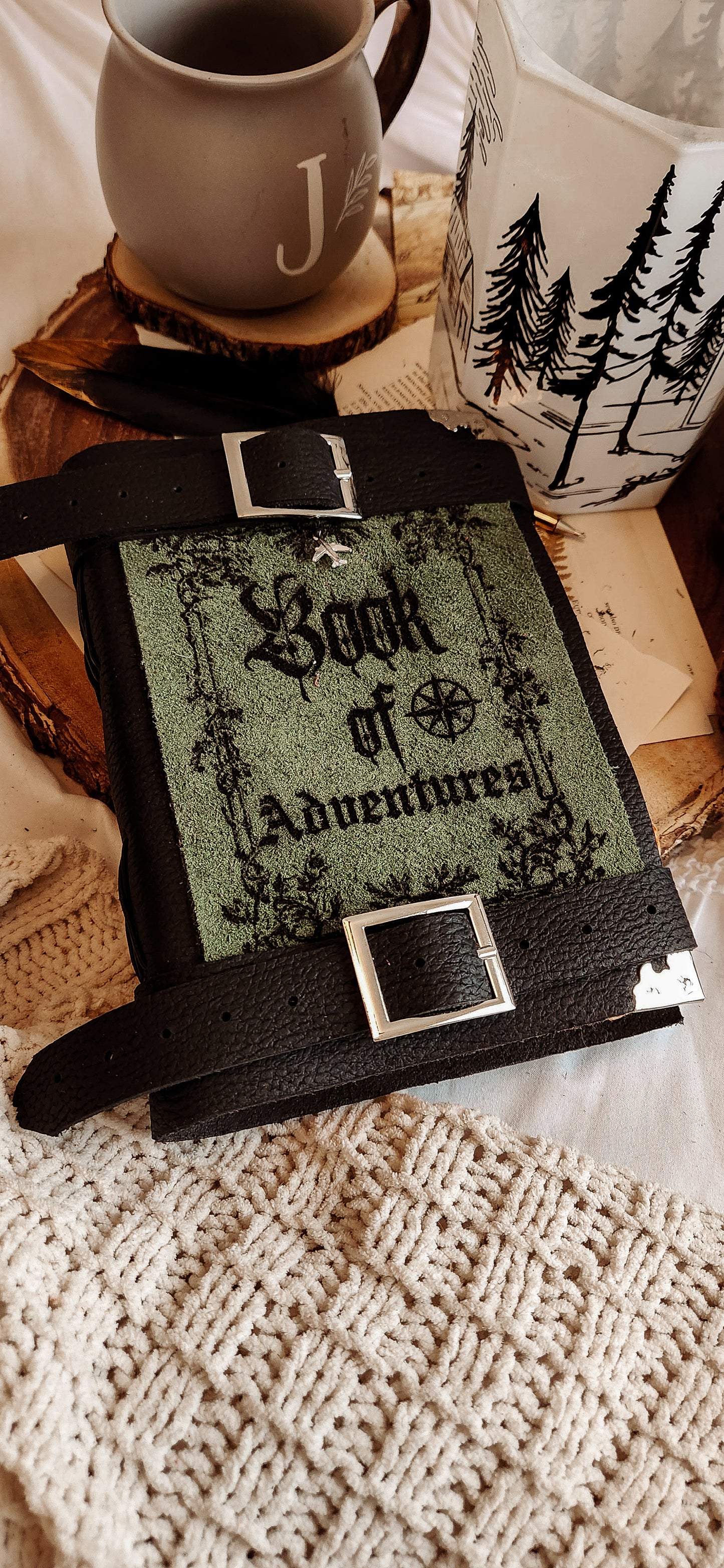 Book or Adventures leather journal