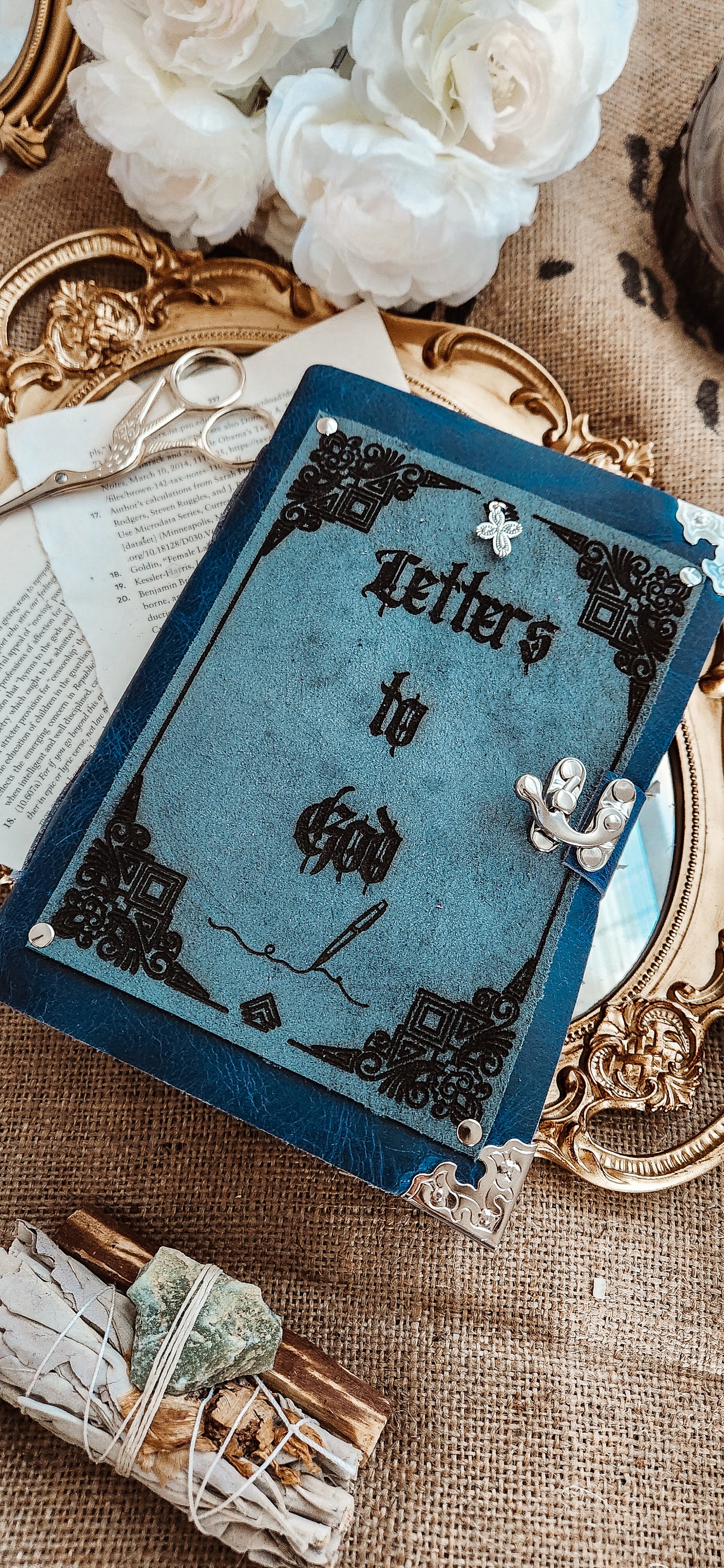 Letters to God leather journal