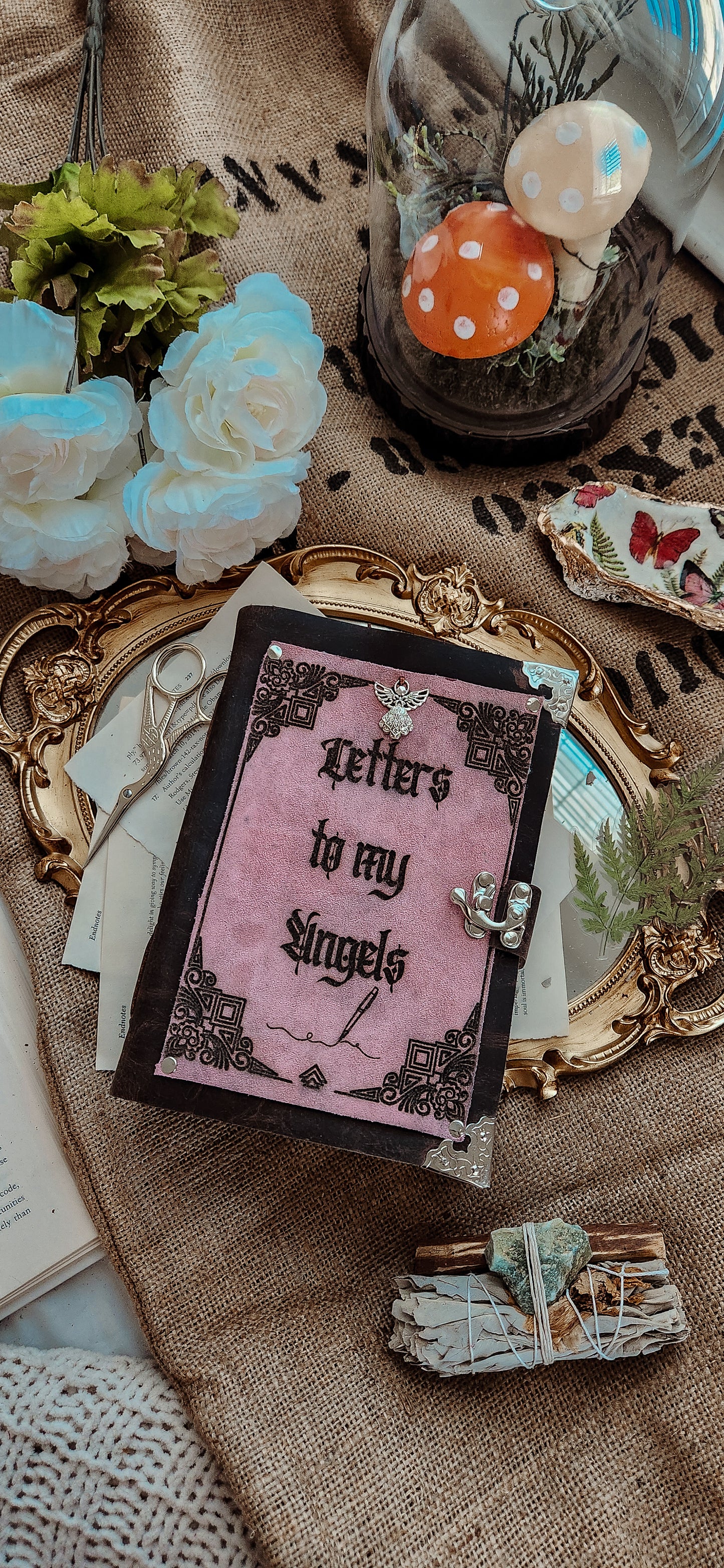 Letters to my Angels leather journal