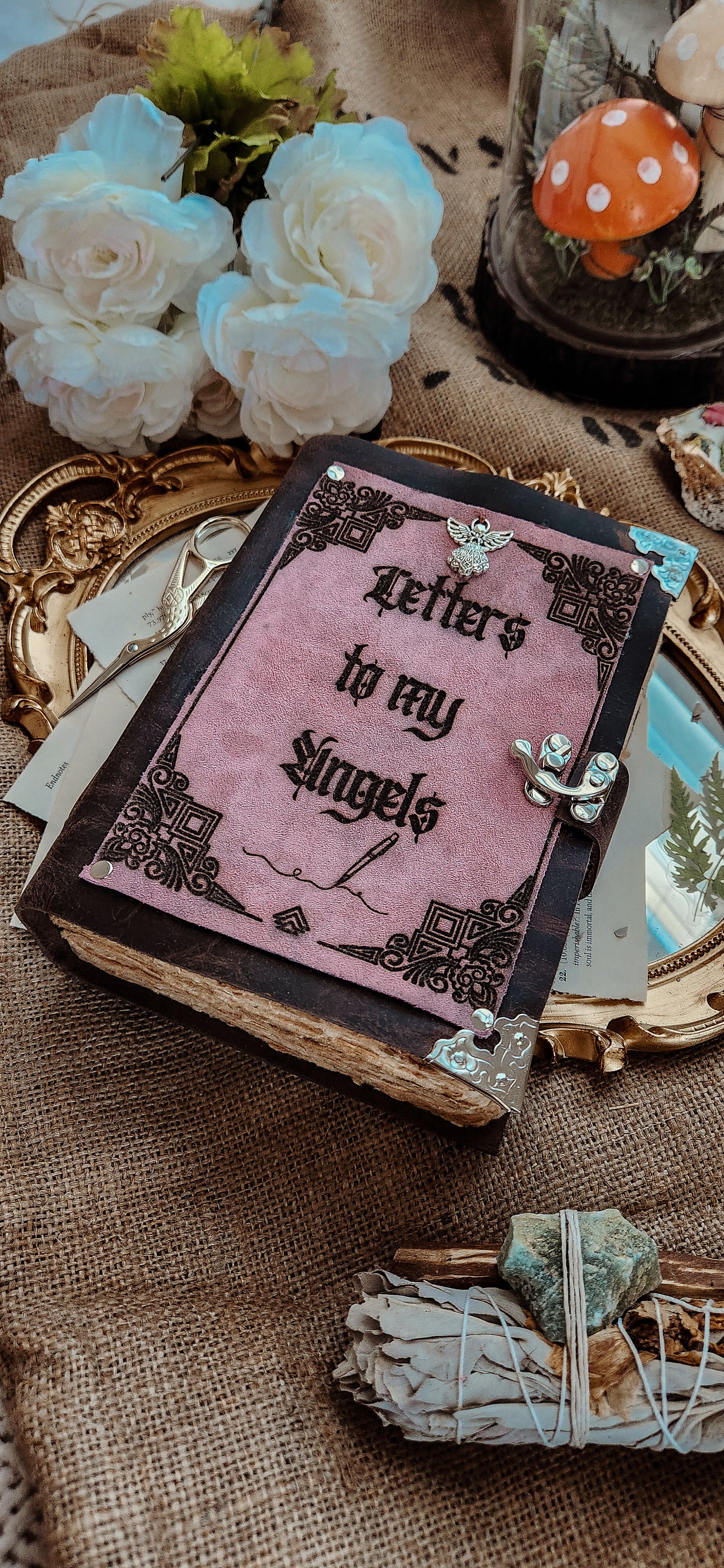 Letters to my Angels leather journal