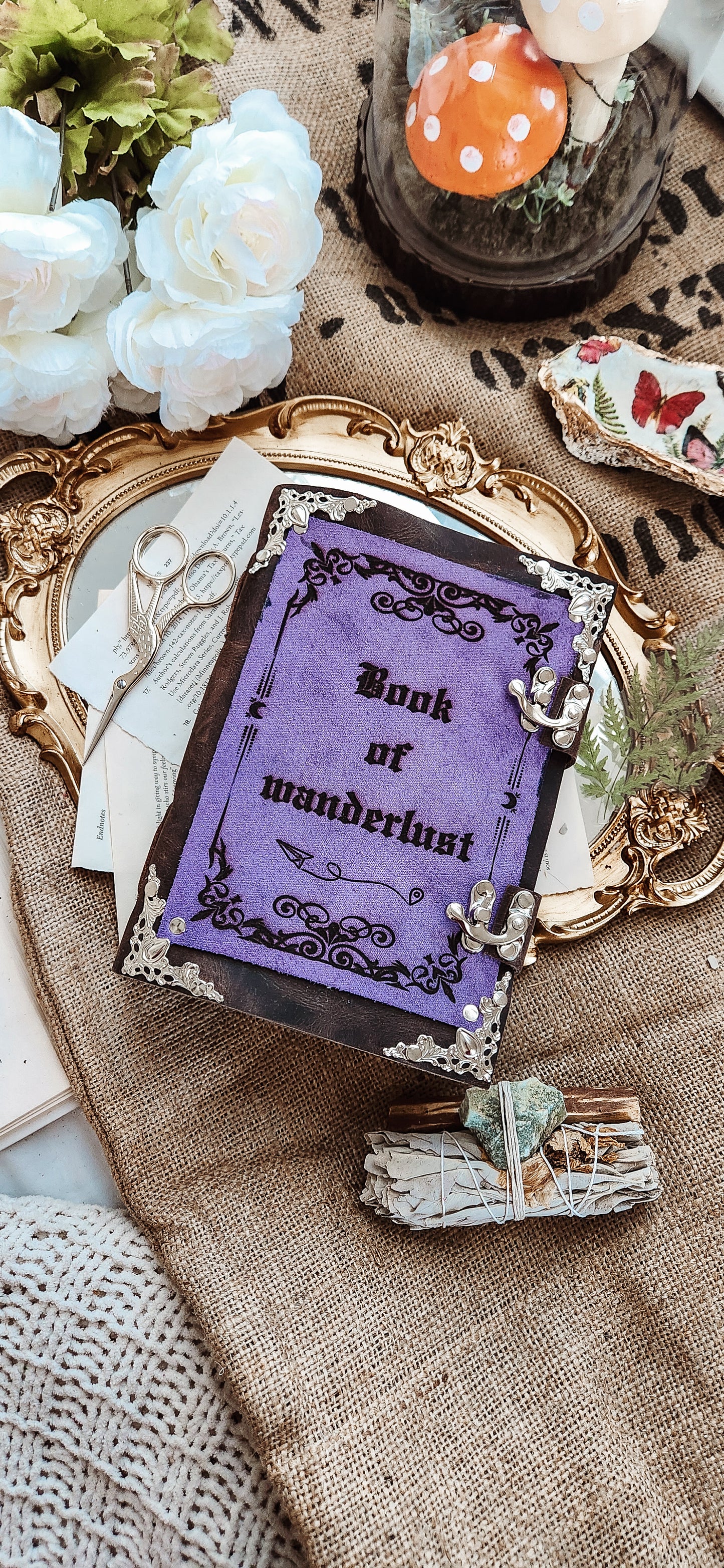 Book of wanderlust leather journal