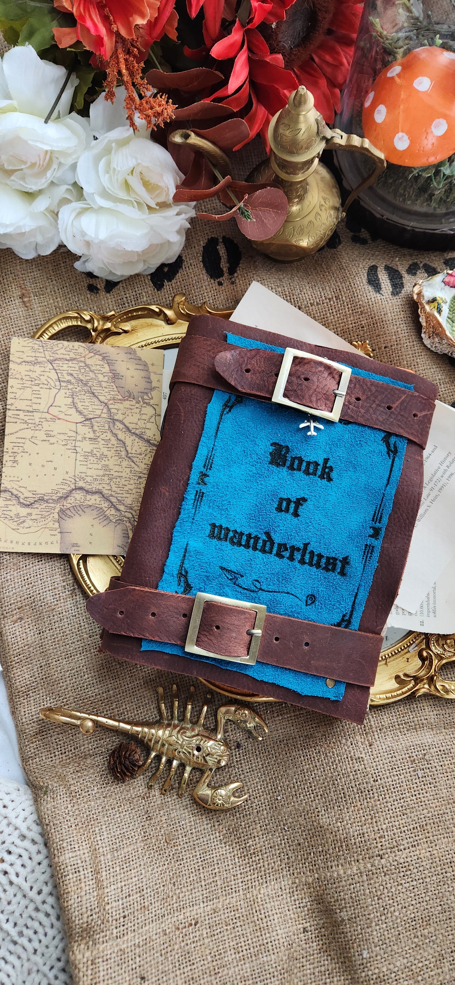 Book of wanderlust leather journal