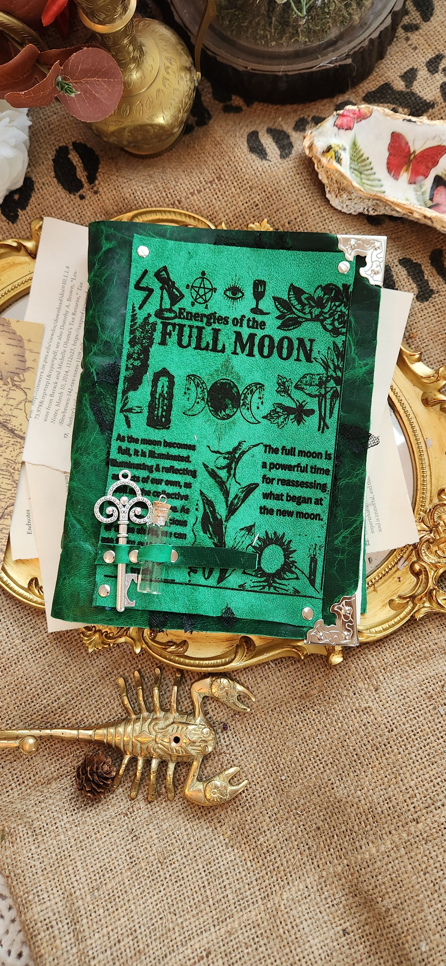 Full Moon leather journal & sketchbook