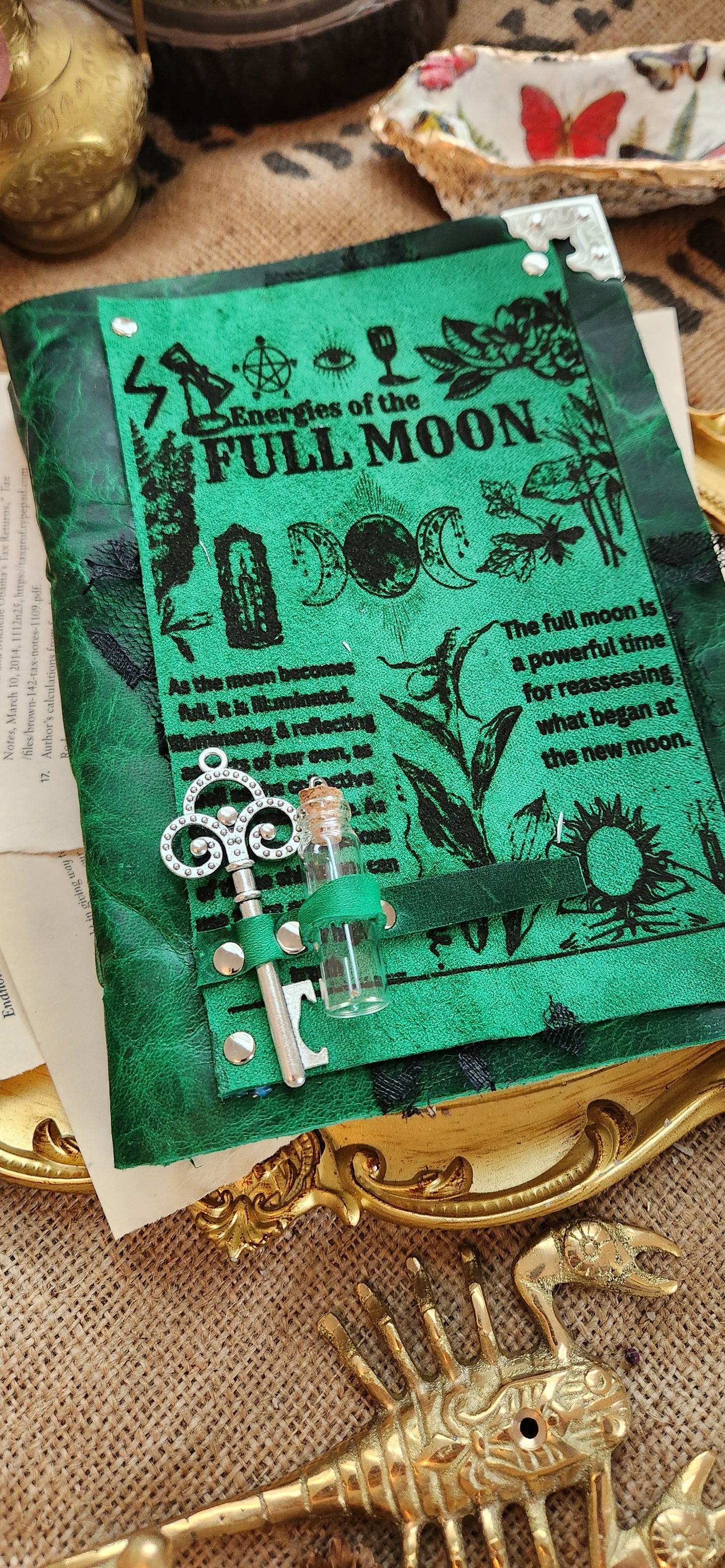 Full Moon leather journal & sketchbook