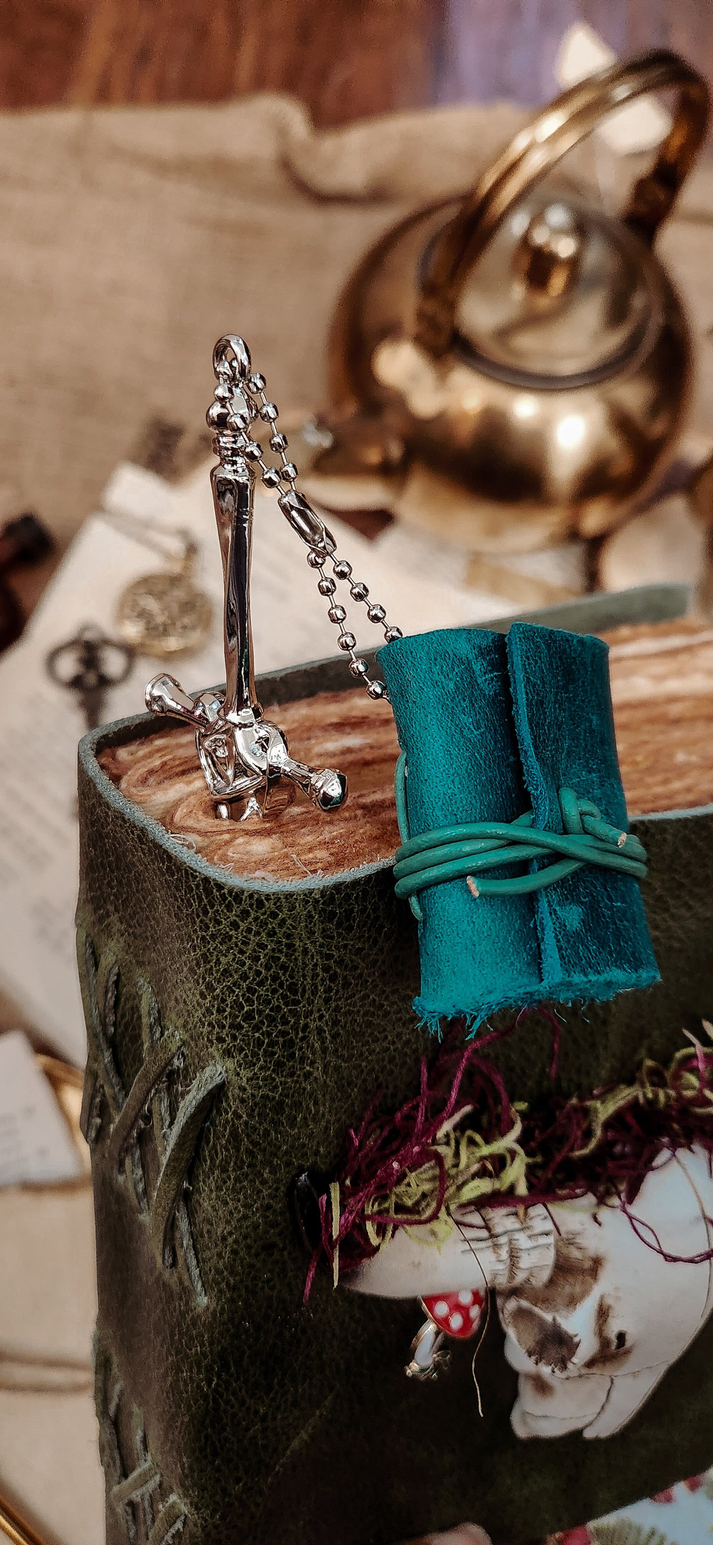 Sword bookmark leather journal