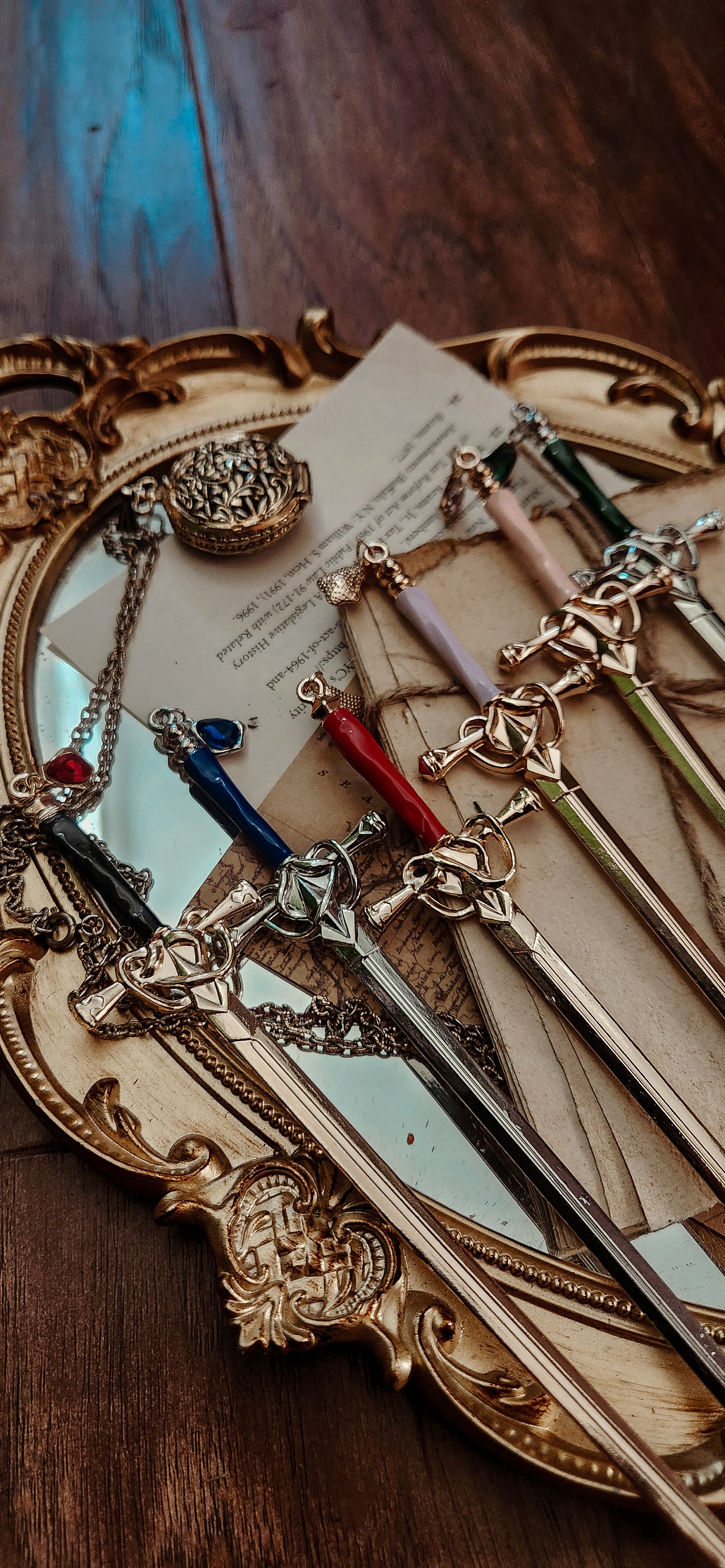 Sword bookmark leather journal