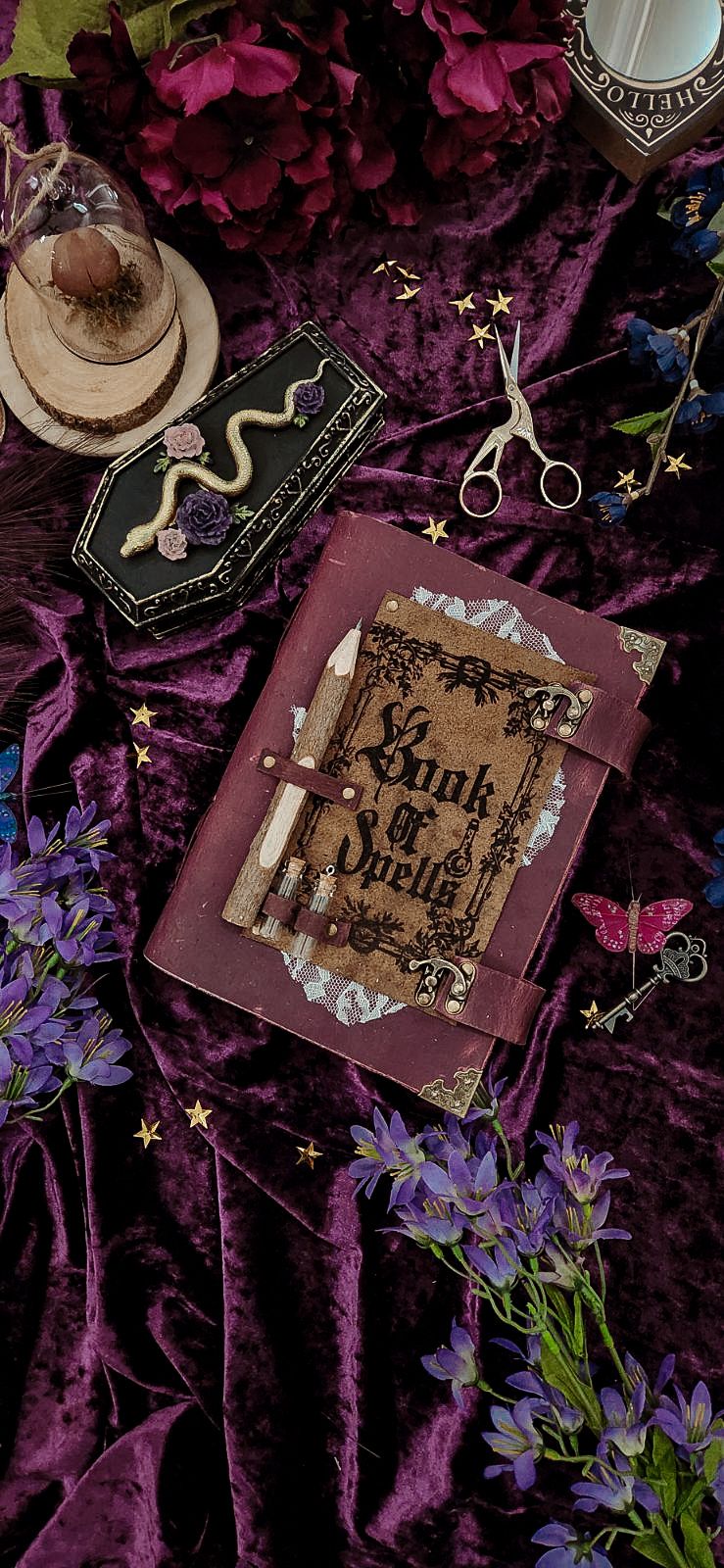 Book of spells Leather Journal & Sketchbook