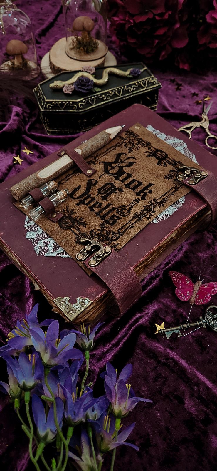 Book of spells Leather Journal & Sketchbook